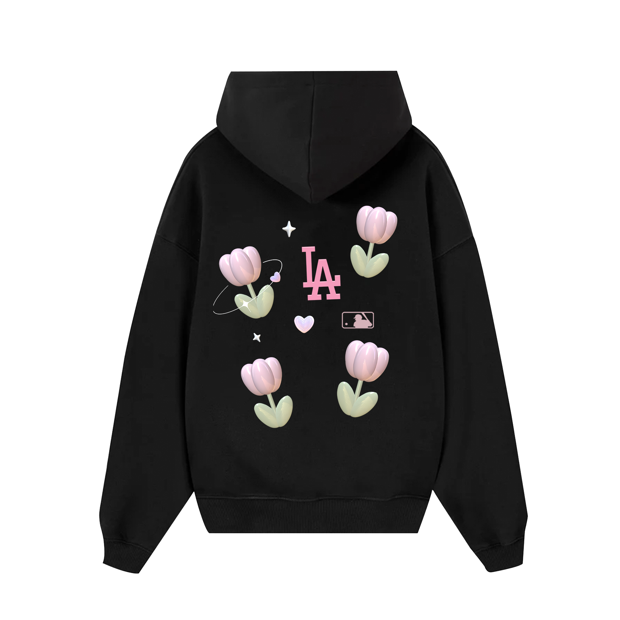 MLB Floral Cute LA Tulip  Hoodie