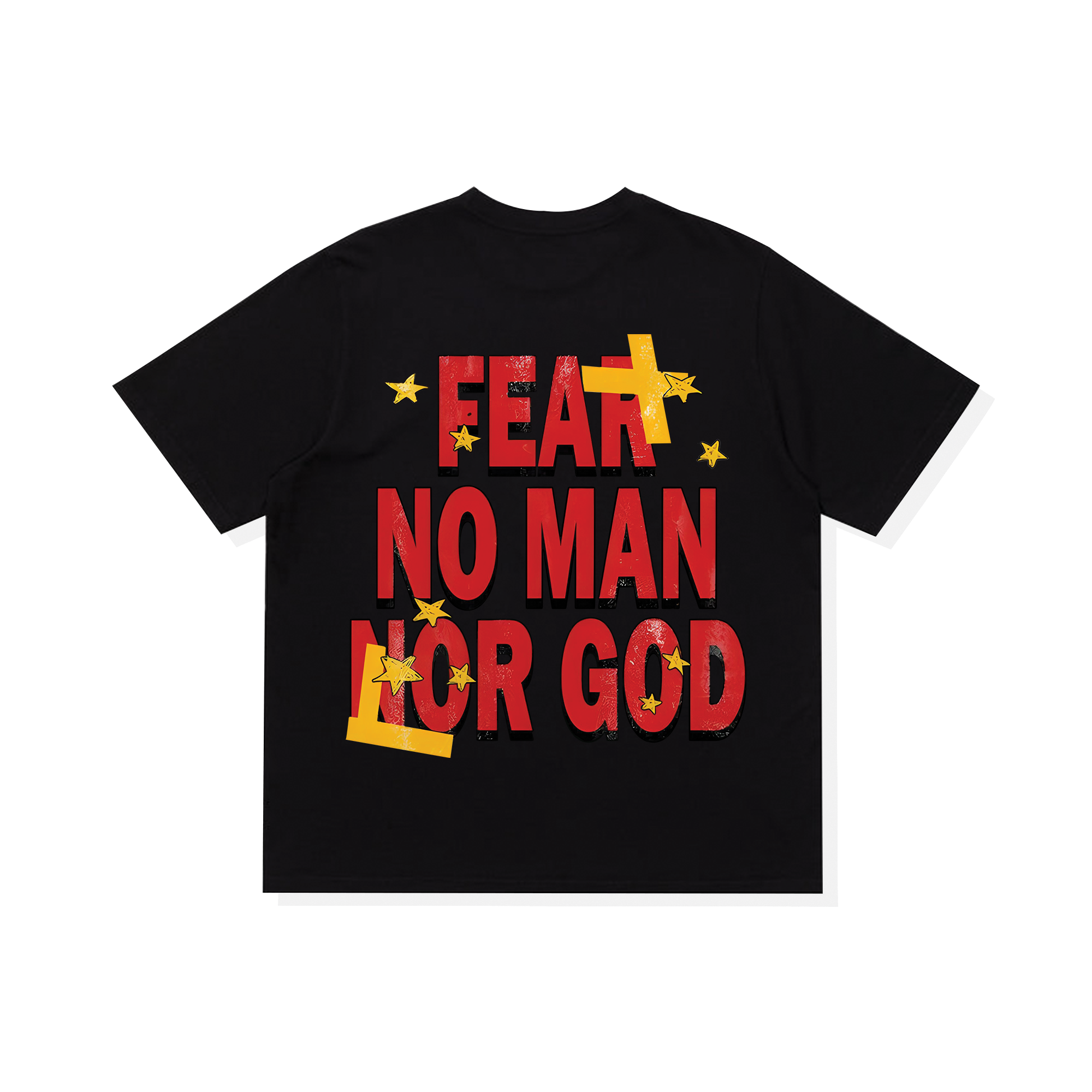 Áo Thun Oversize Rapper Rodman Fear No Man Nor God