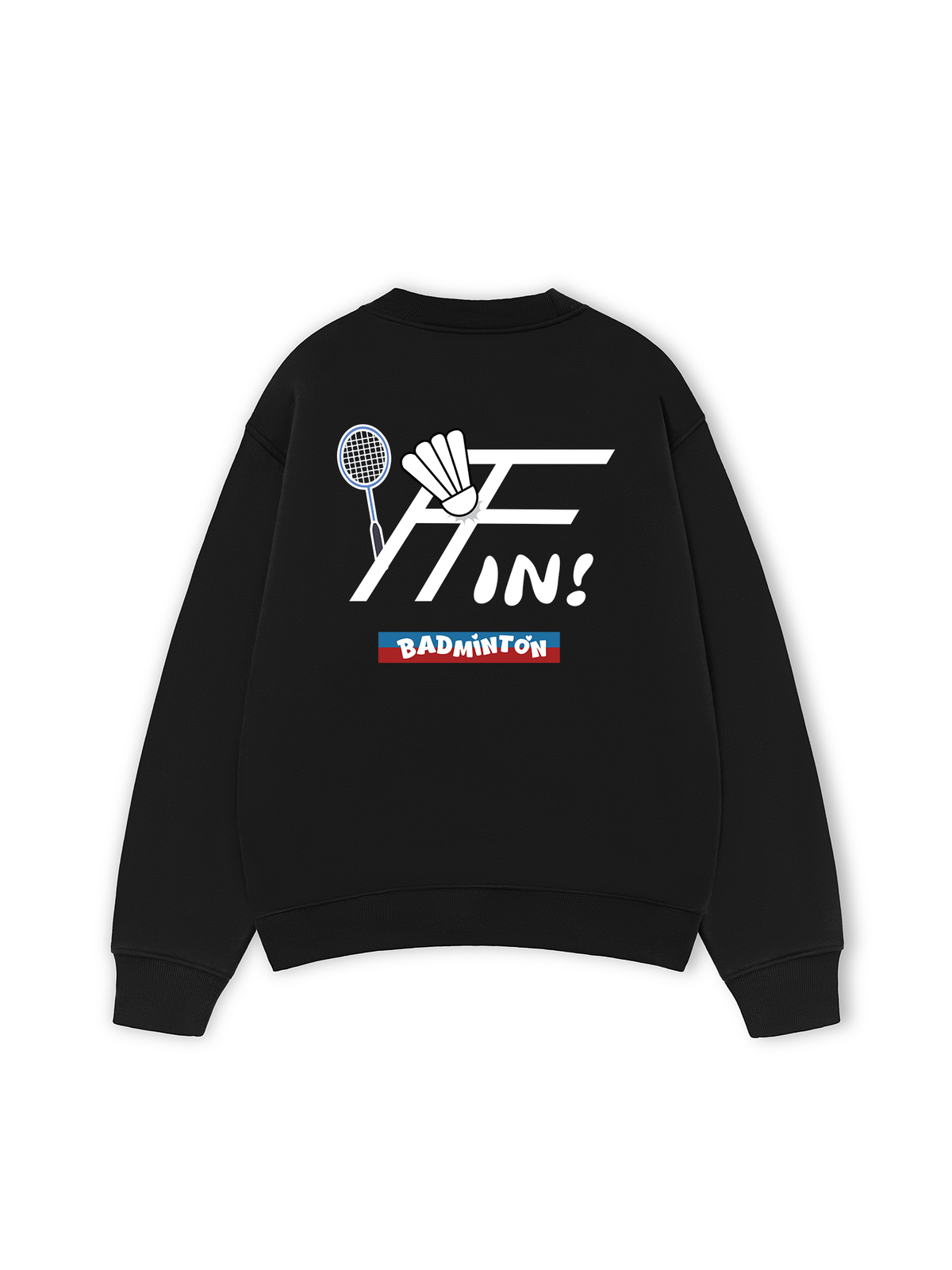 Áo Sweater Nỉ Hai Da Badminton In