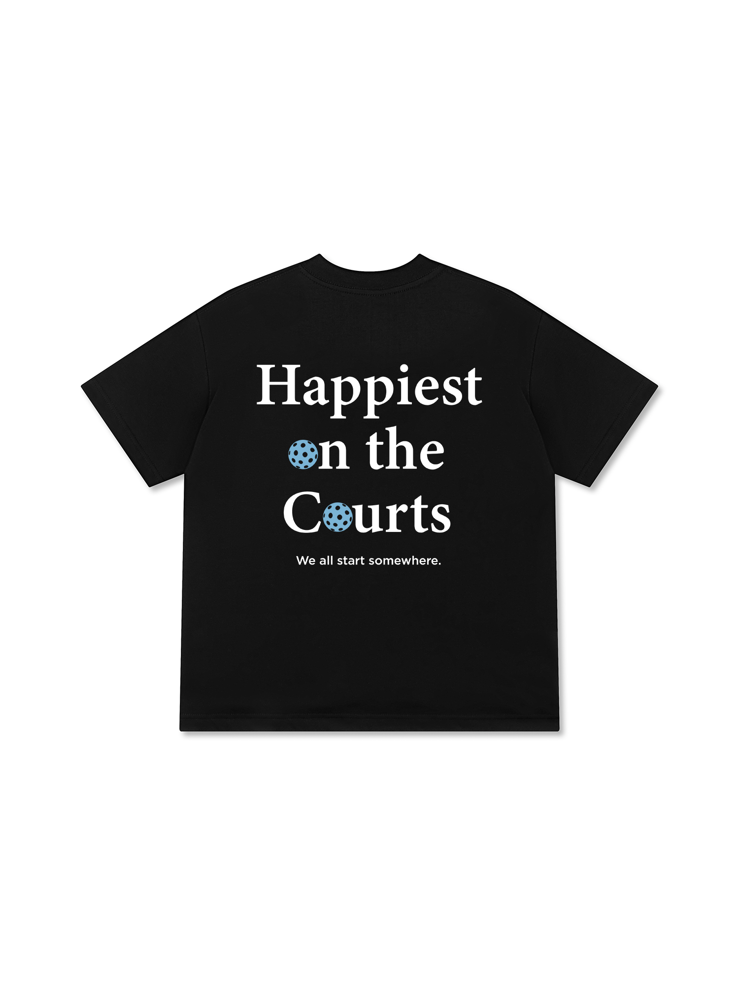 Áo Thun Relaxed Fit Pickleball Happiest on the Courts