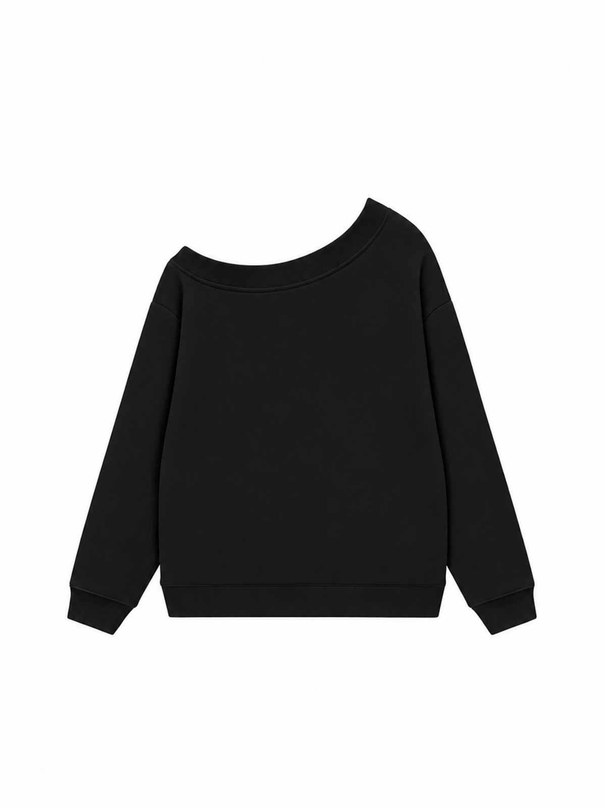 Áo Sweater Lệch Vai Nỉ Hai Da Cotton USA Basic