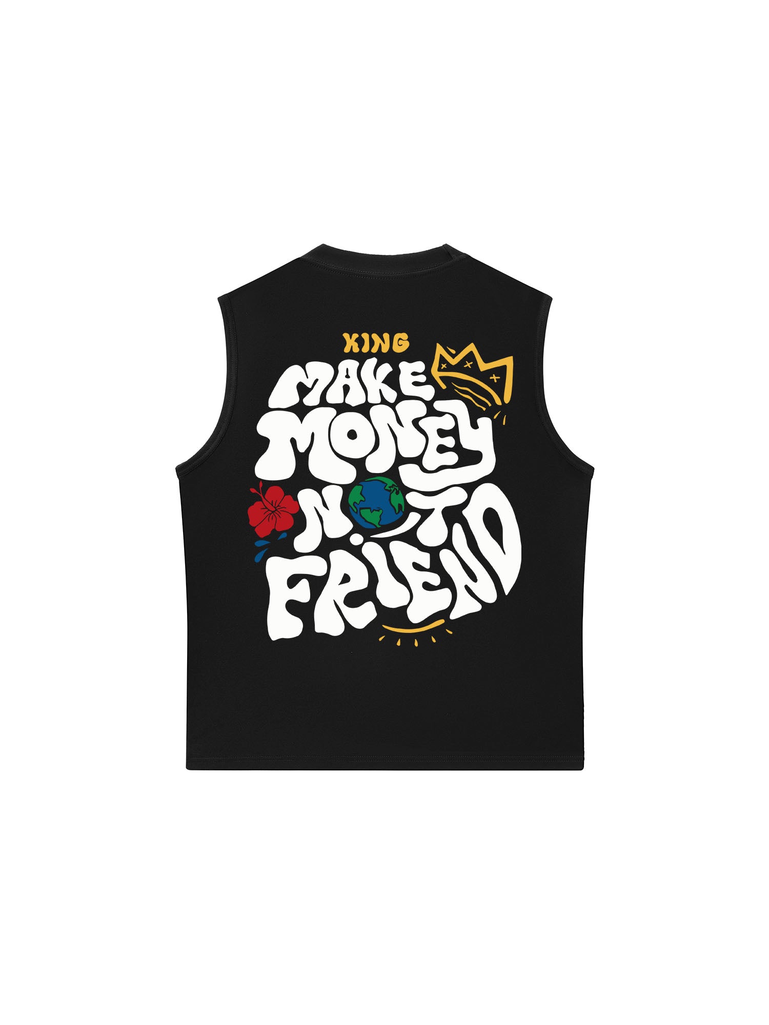 Áo Ba Lỗ Relaxed Fit Money King Make Not Friend