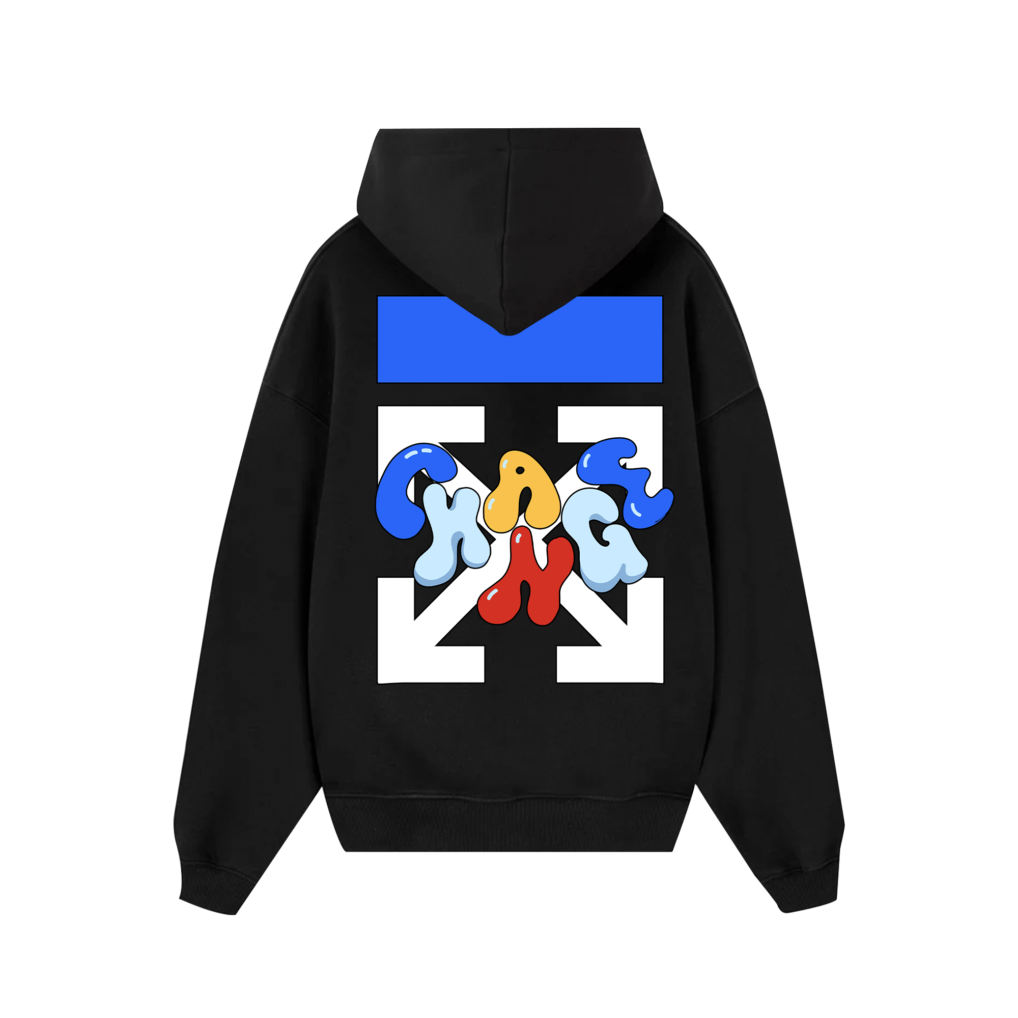 Off White Colorful Change Hoodie