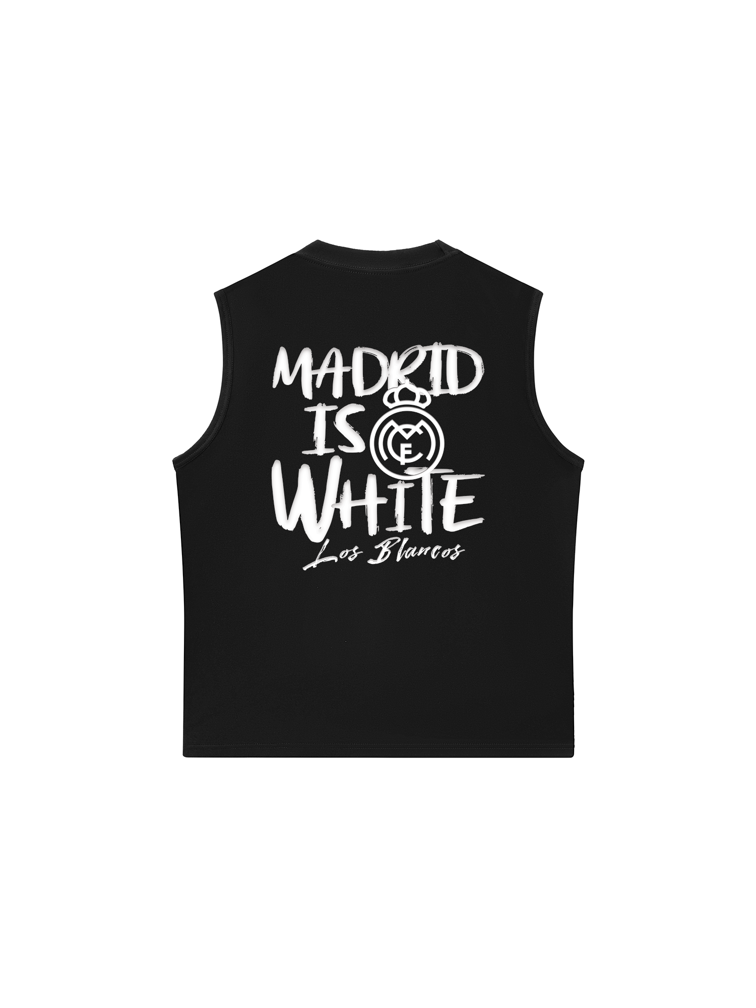 Áo Ba Lỗ Relaxed Fit Real Marid Marid Is White