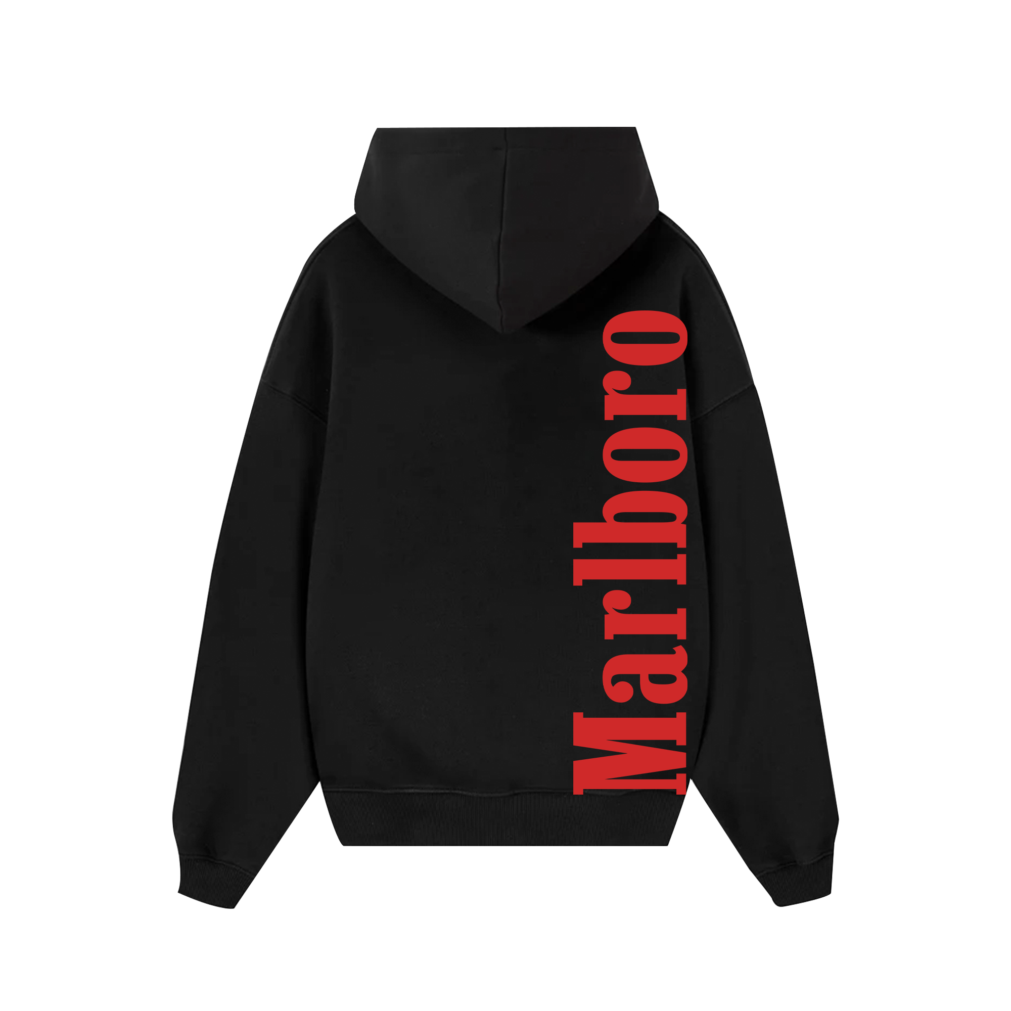 Marlboro Red Typo Logo Hoodie