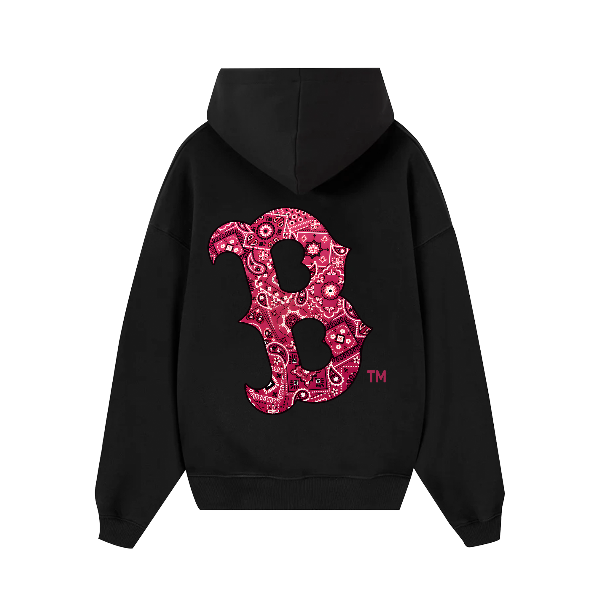 MLB FLoral Boston Red Bandana Hoodie