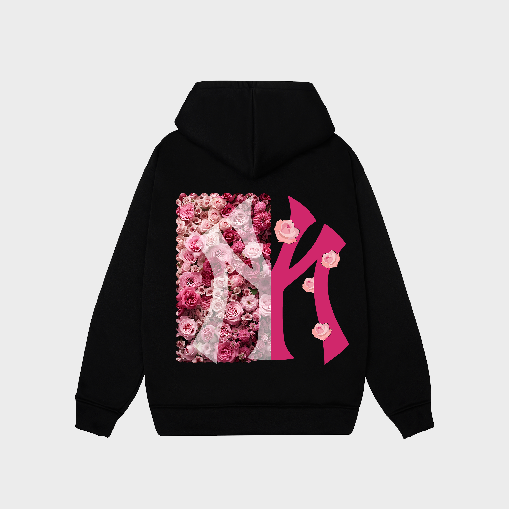 MLB Floral Pink Rose Hoodie