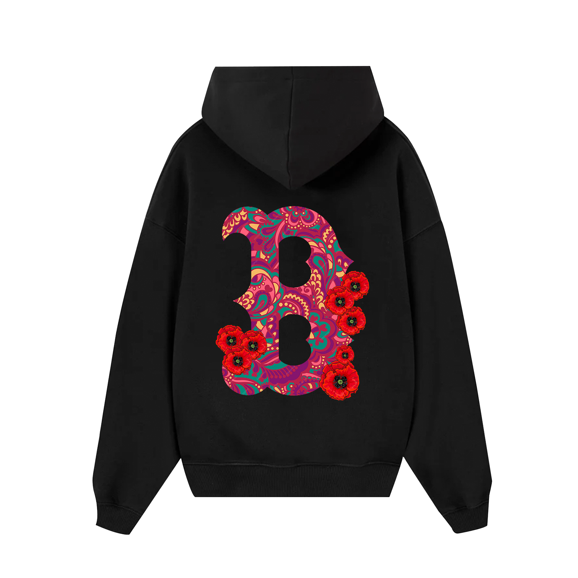 MLB Floral Big B Logo Tropical Hoodie