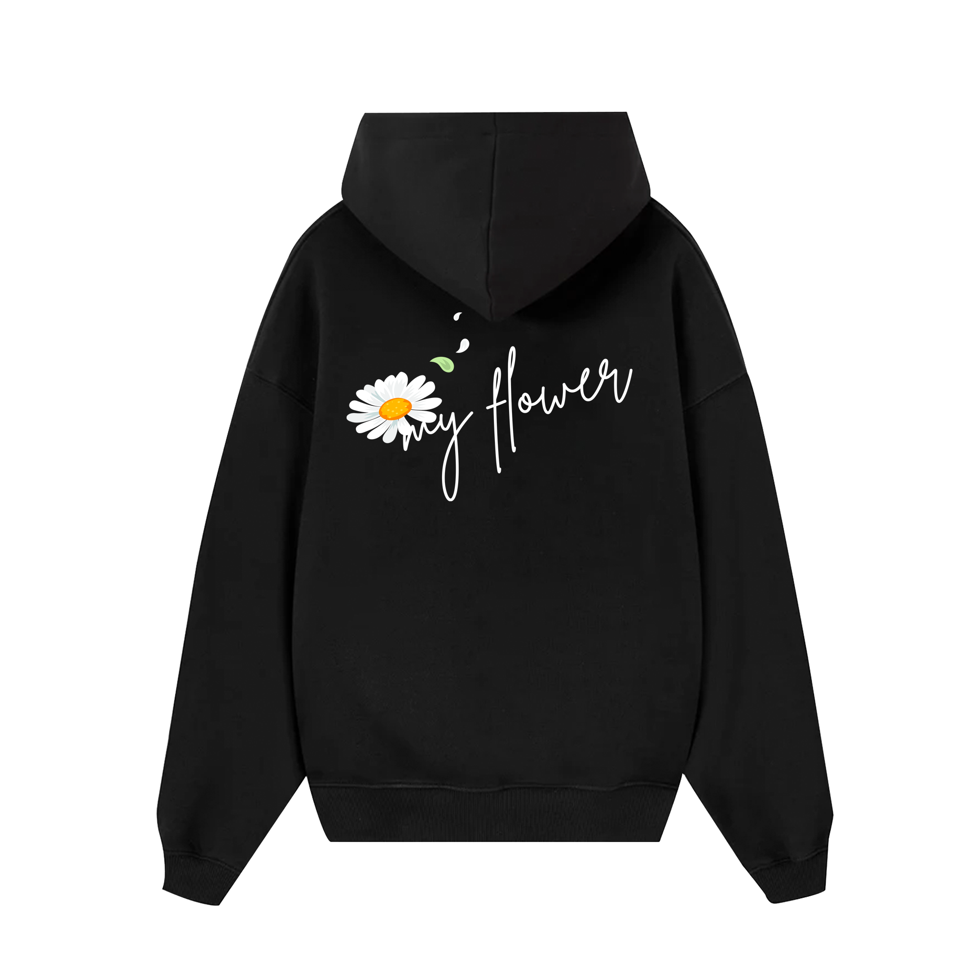 Custom Couple Flower Hoodie