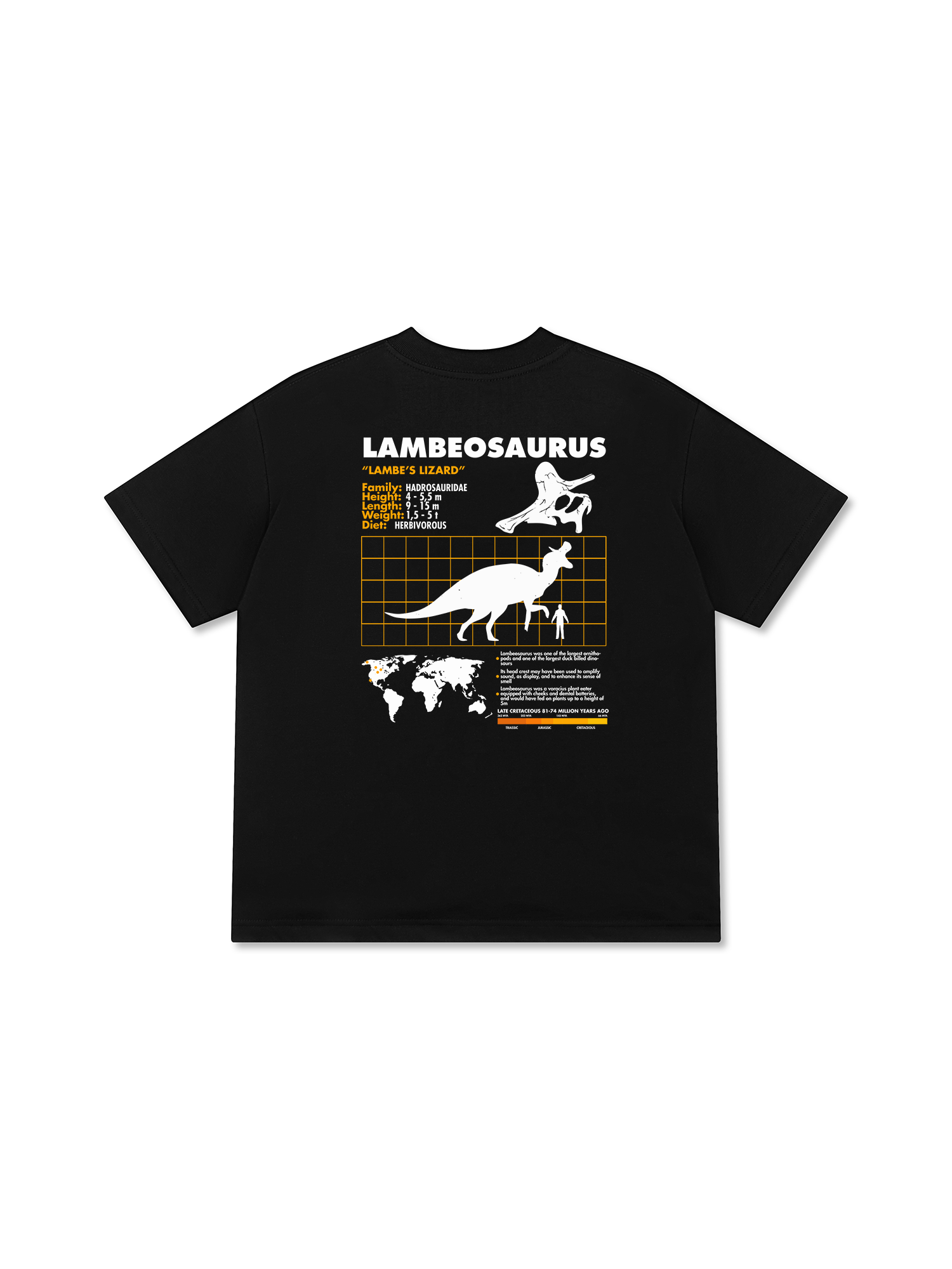 Áo Thun Relaxed Fit Analysis Table Lambeosaurus