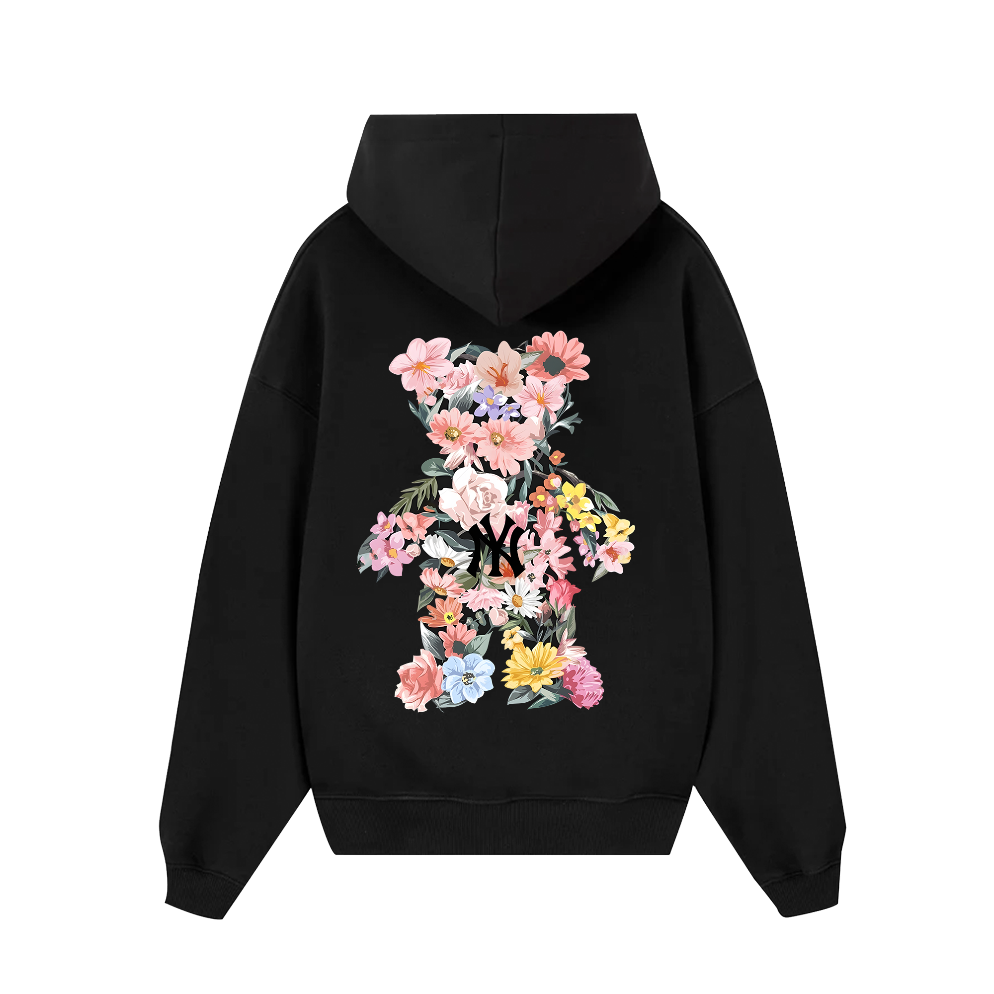 MLB Floral Teaddy Bear Flower Hoodie