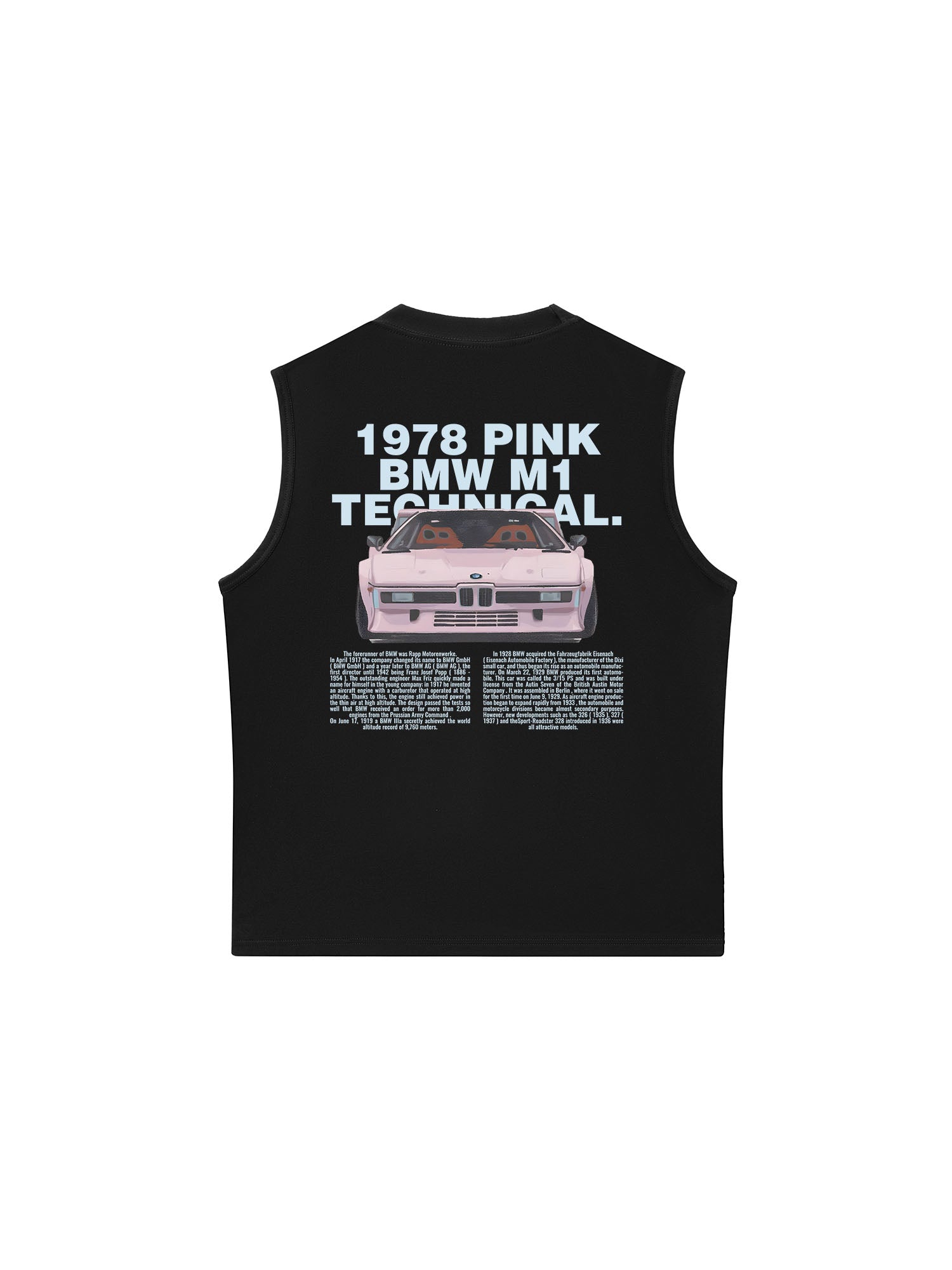 Áo Ba Lỗ Relaxed Fit BMW Pink Technical