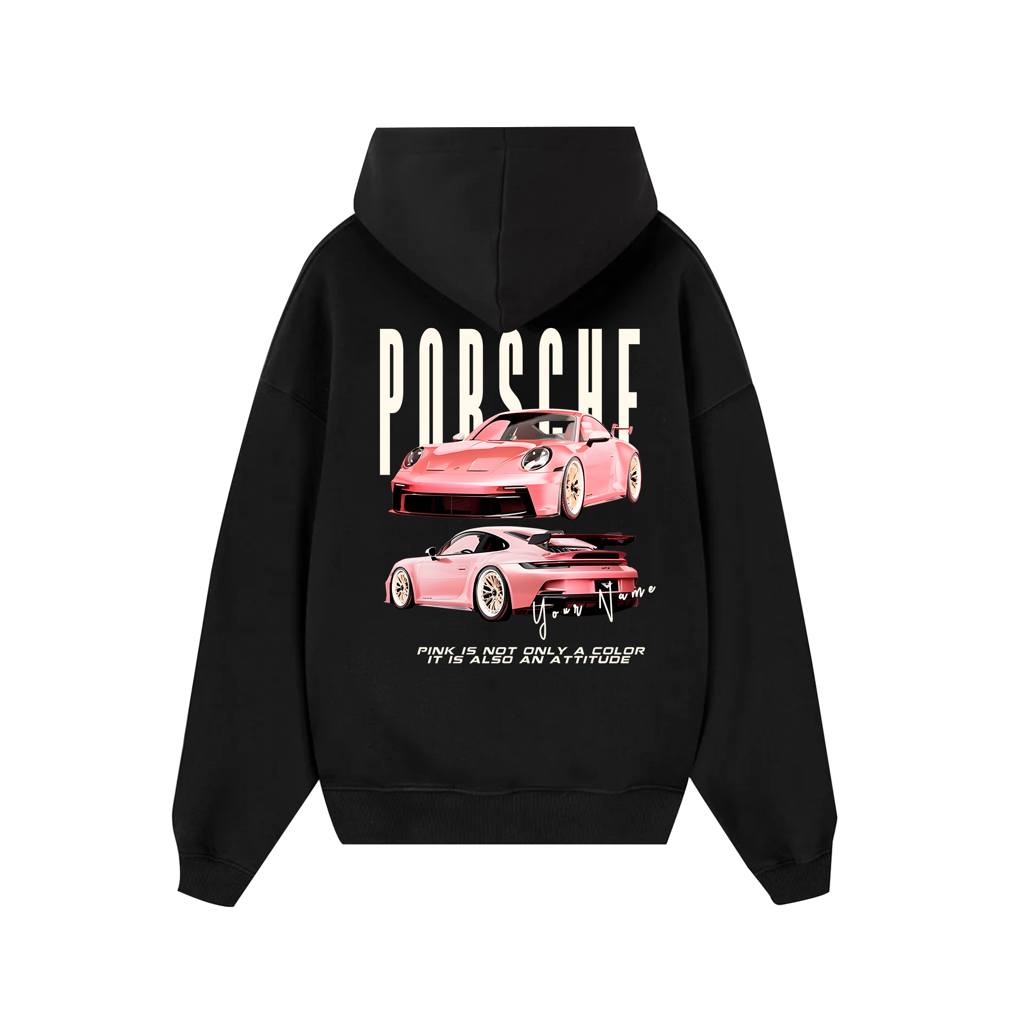 Custom Car Porsche Pink Is Also An Attitude Hoodie