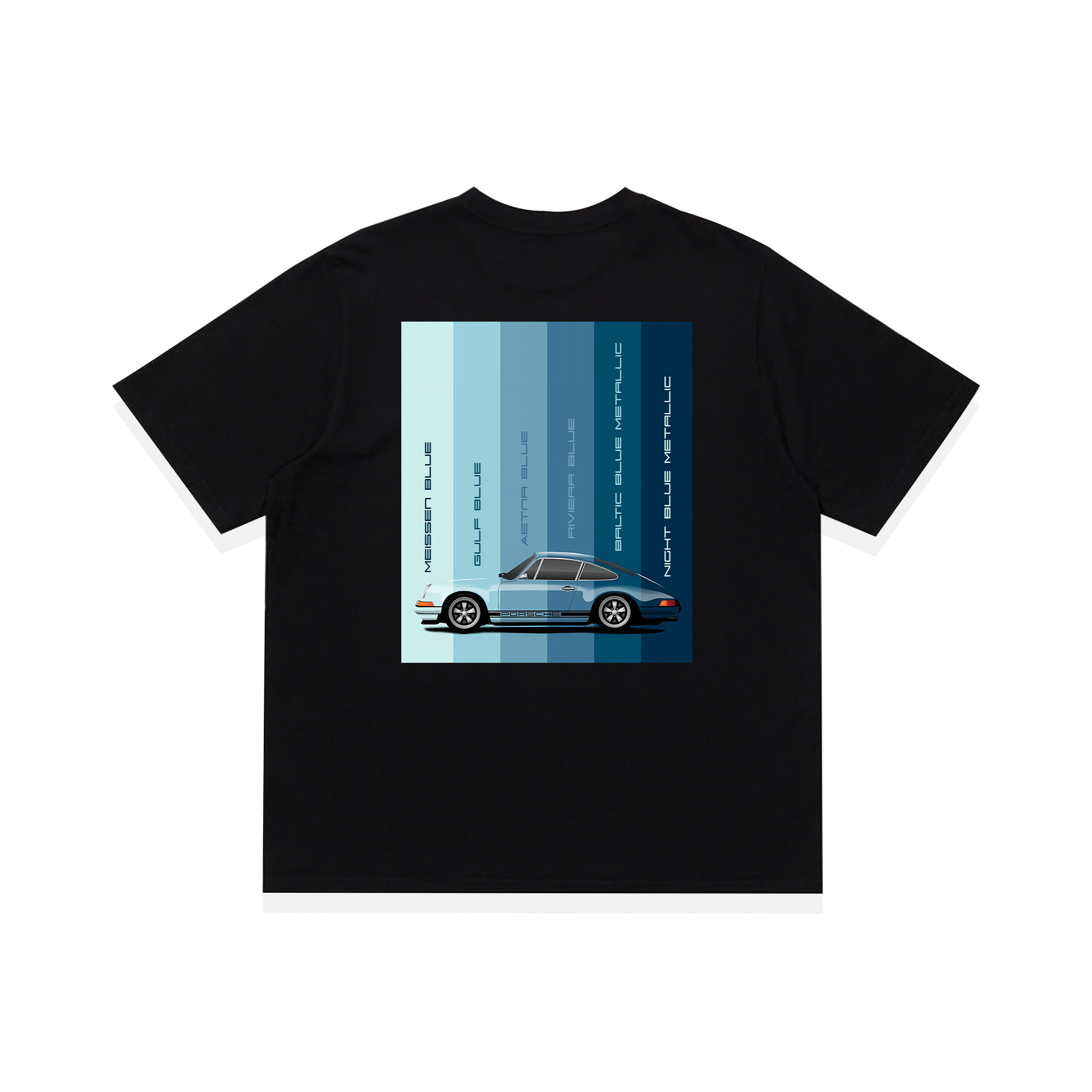 Áo Thun Oversize Porsche Blue Palettes