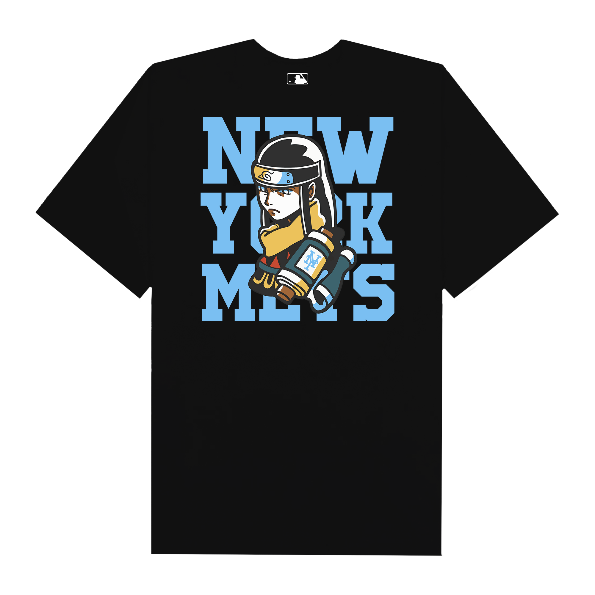 MLB Anime Naruto Neji New York Mets T-Shirt