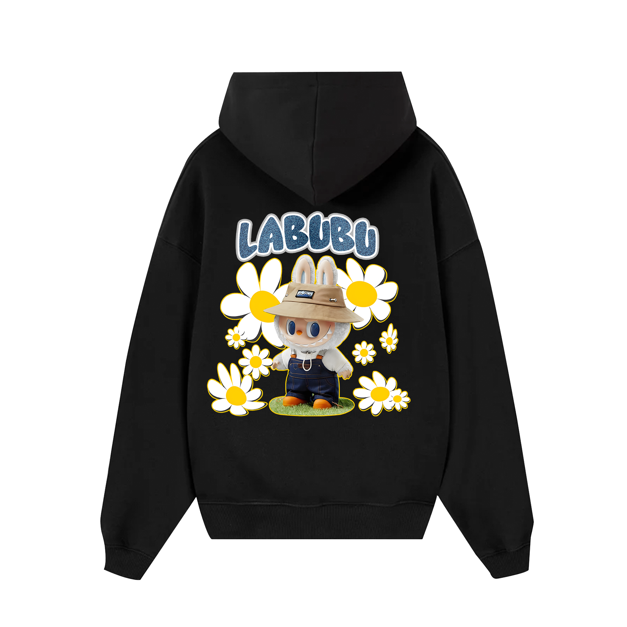 Labubu With Daisy Flower Hoodie