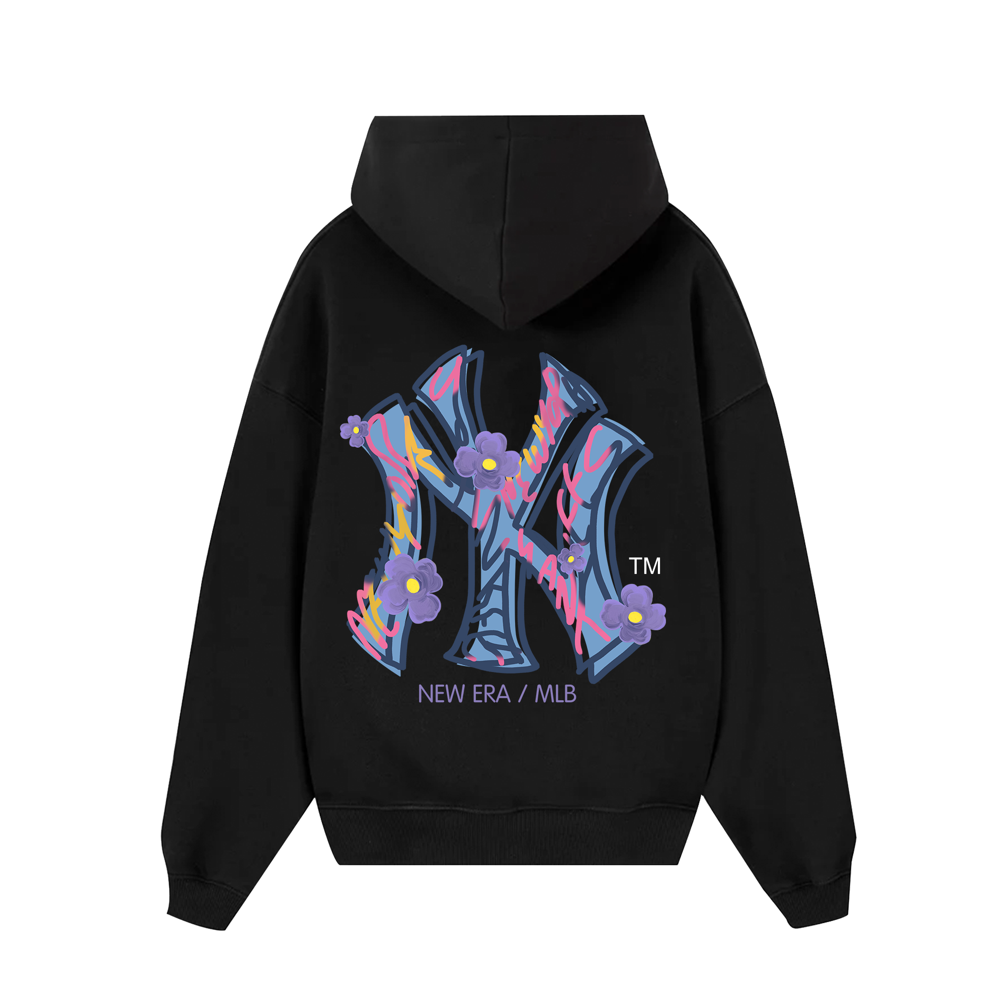 MLB Floral Purple Logo Hoodie