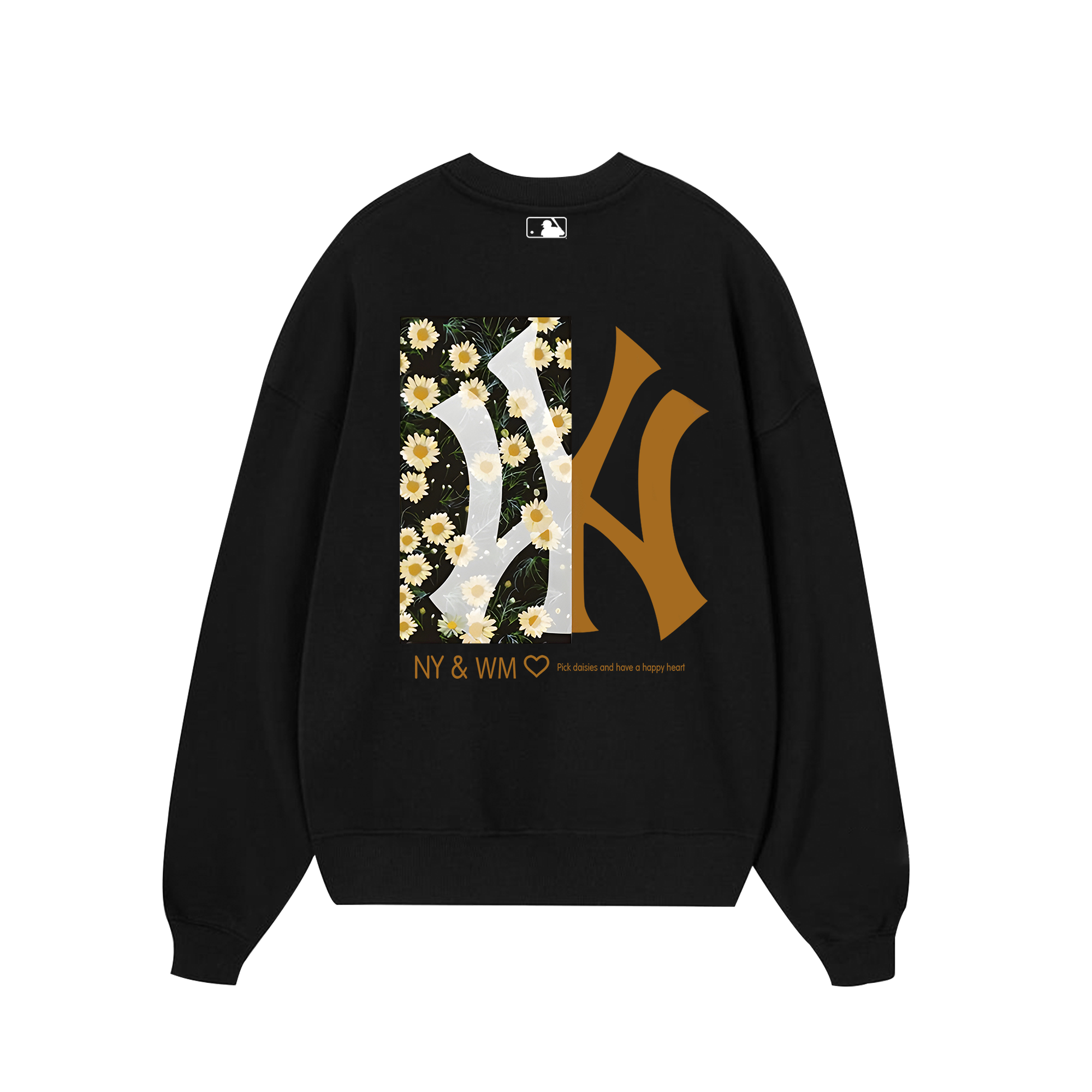 MLB Floral Pick Daisy Heart Sweater