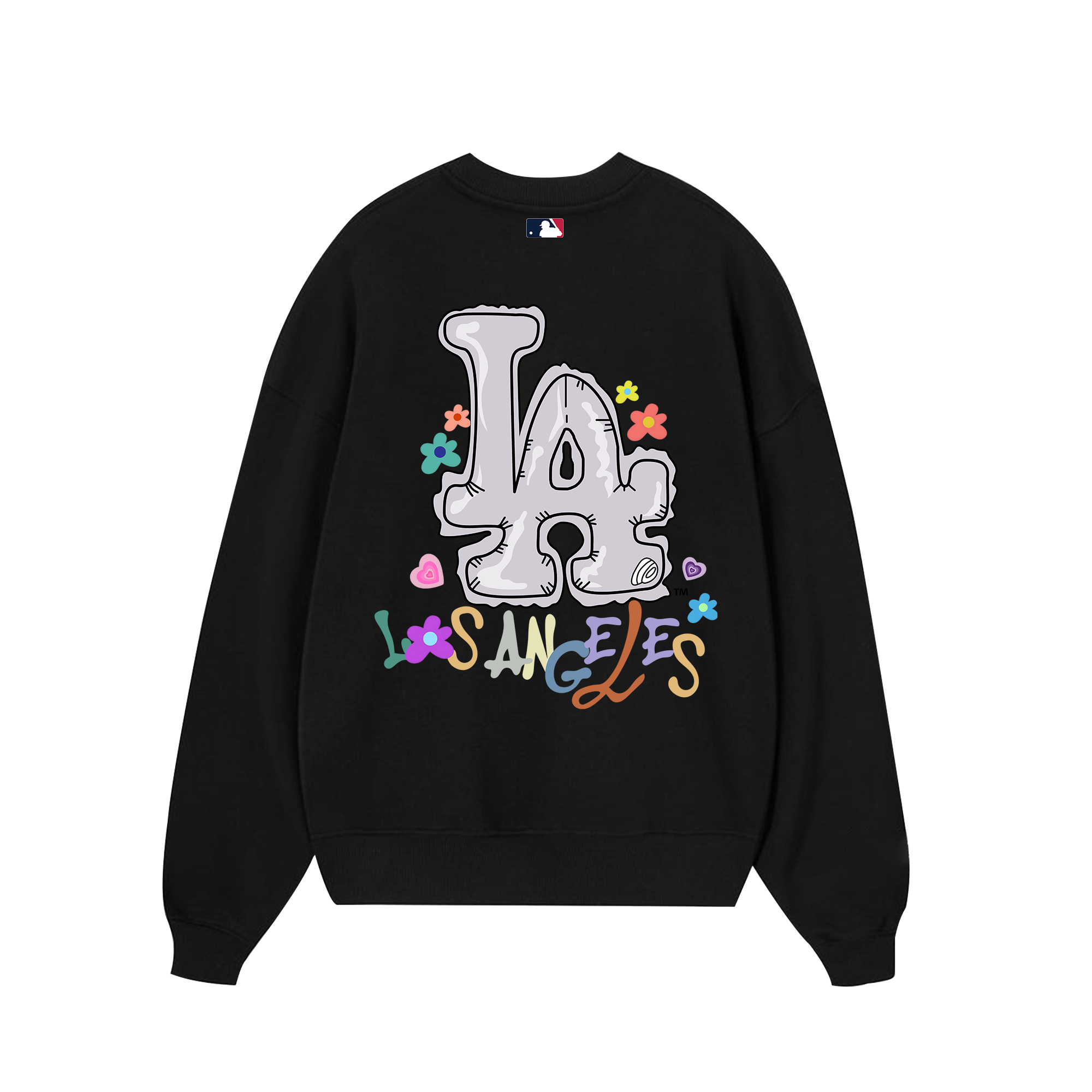 MLB Floral LA Groovy Flower Sweater