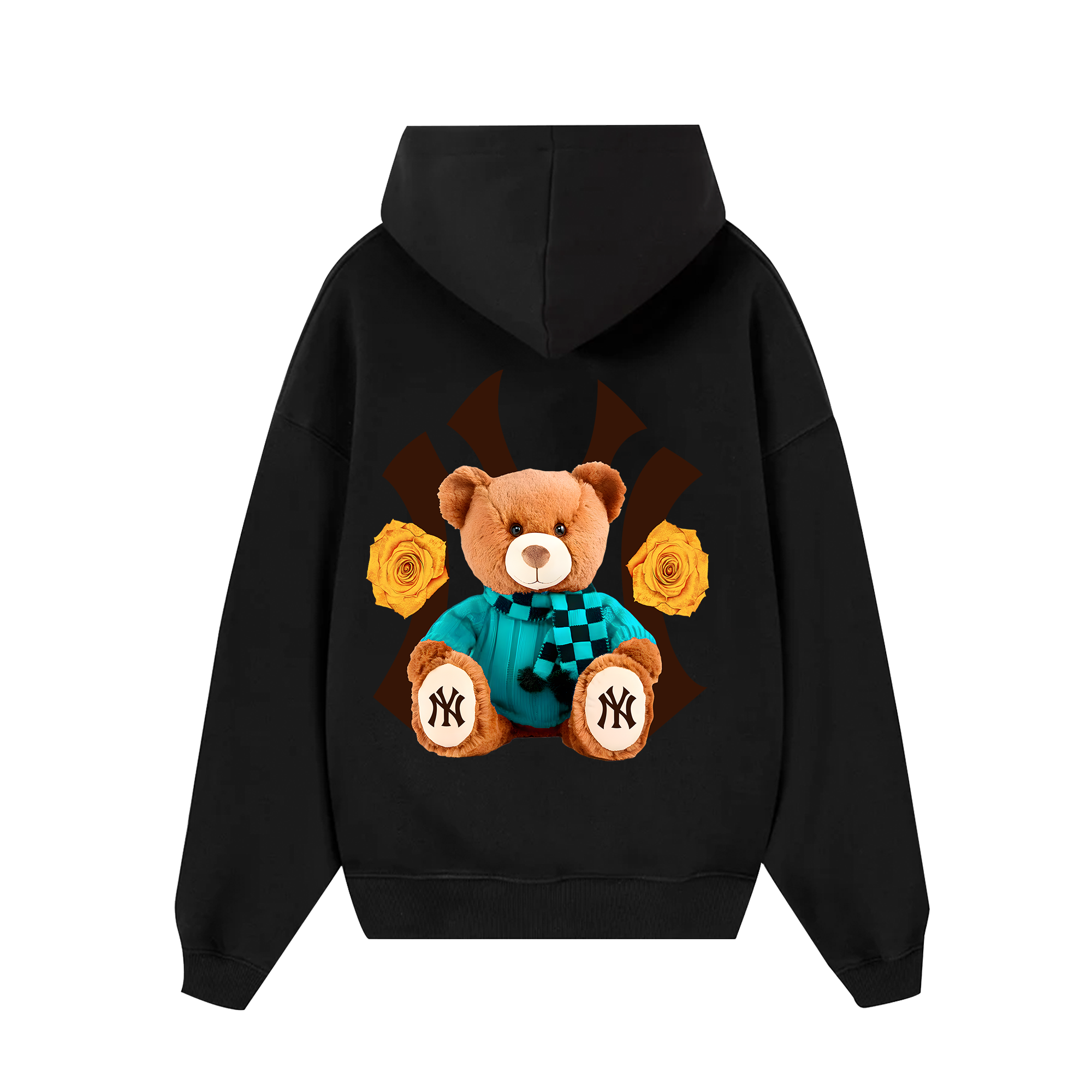 MLB Floral Teddy Bear Hoodie