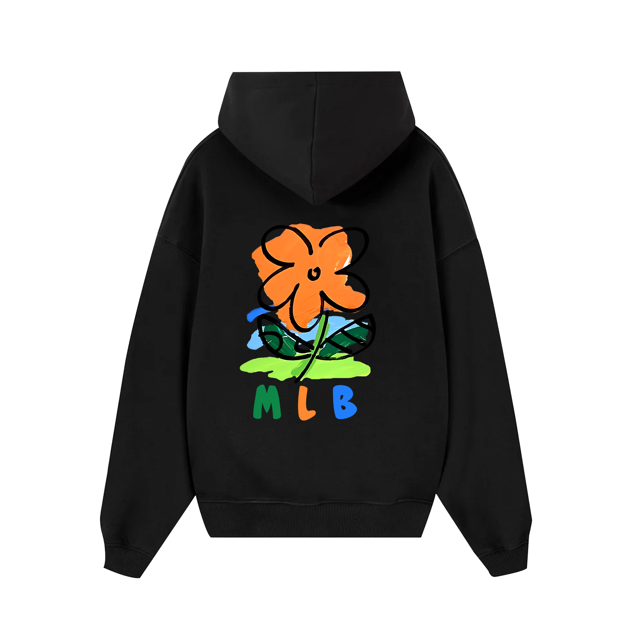 MLB Floral Cute Flower Crayon Hoodie