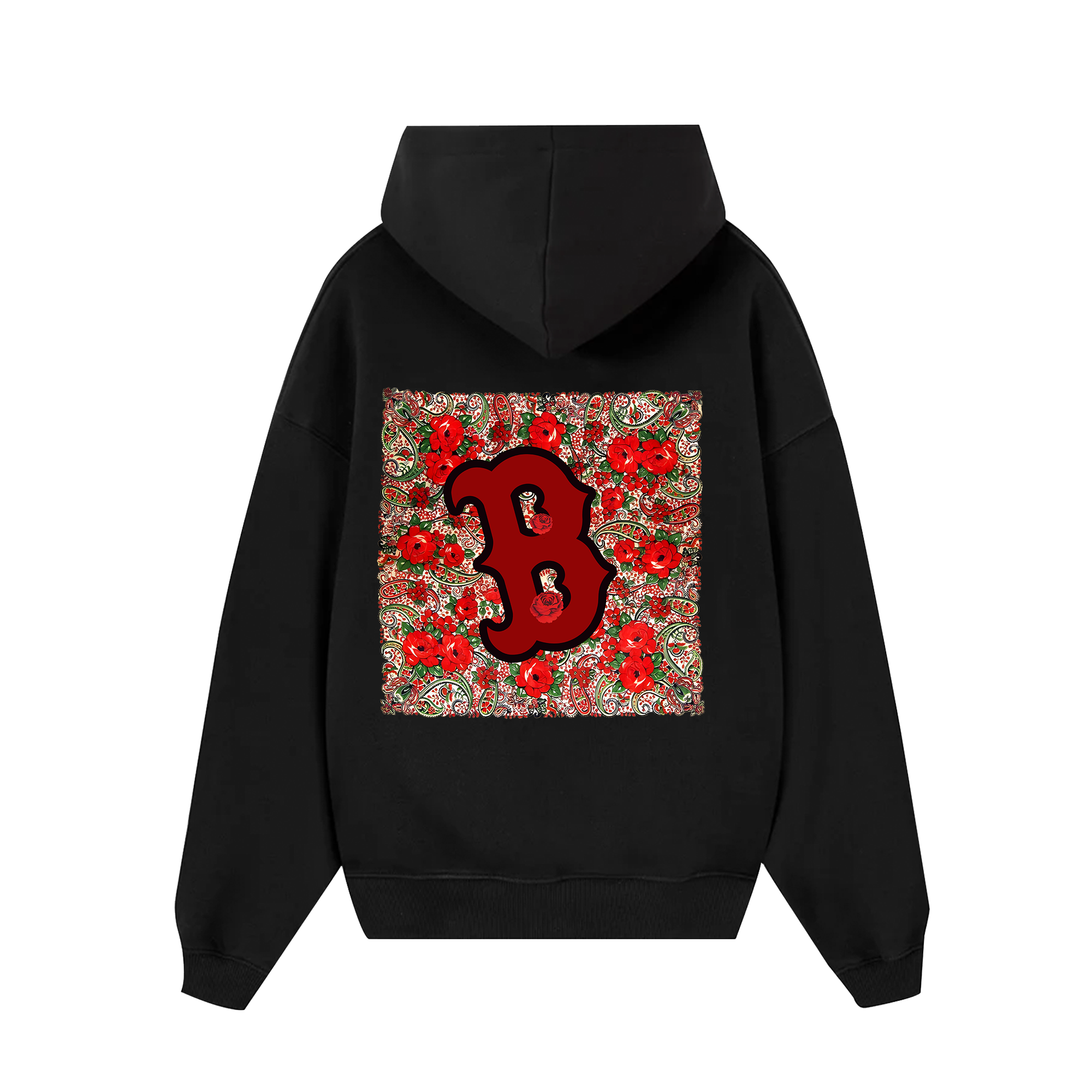 MLB Floral Retro Boston Rose Hoodie