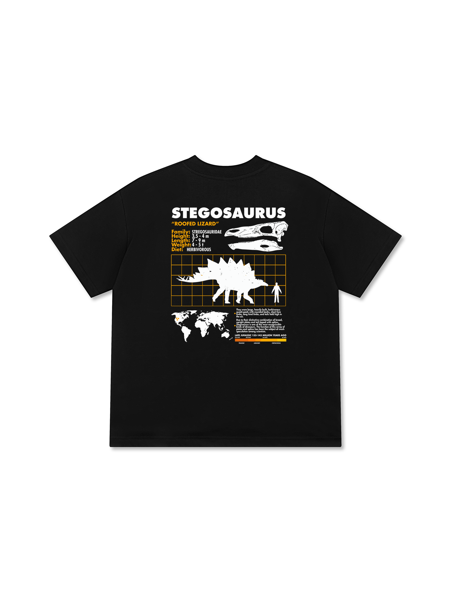 Áo Thun Relaxed Fit Analysis Table Stegosaurus