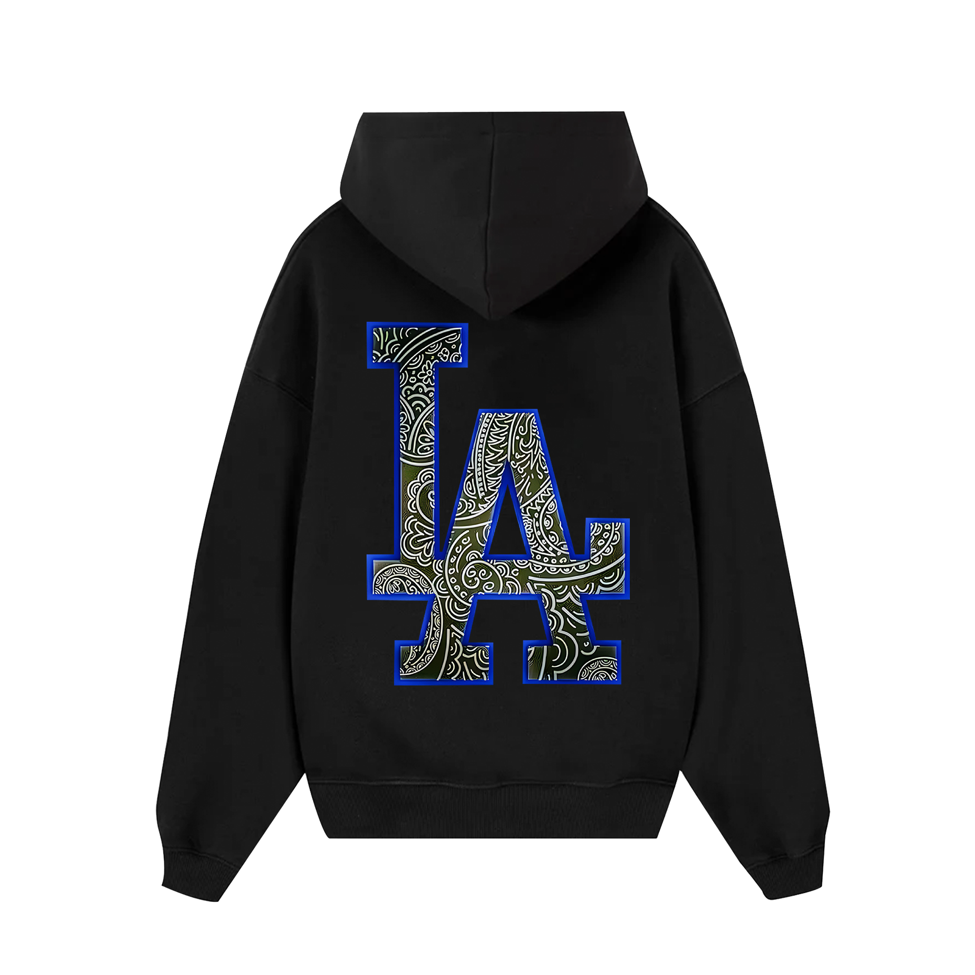 MLB Floral Blue Black Hoodie