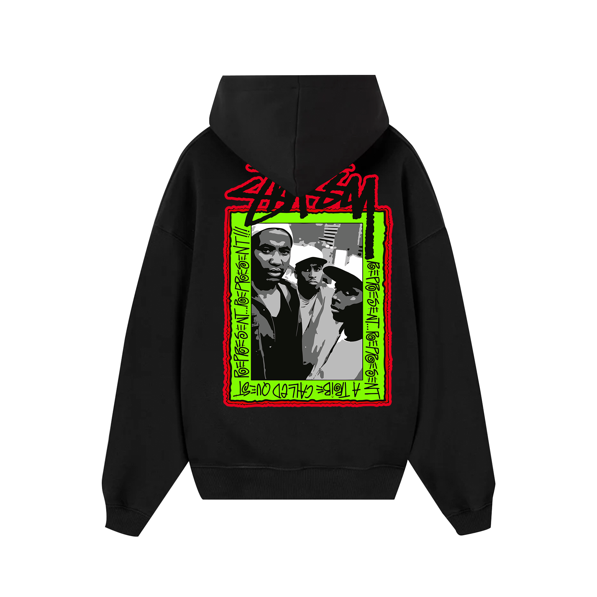 Stussy x A Tribe Called Quest Crewneck Draw Hoodie