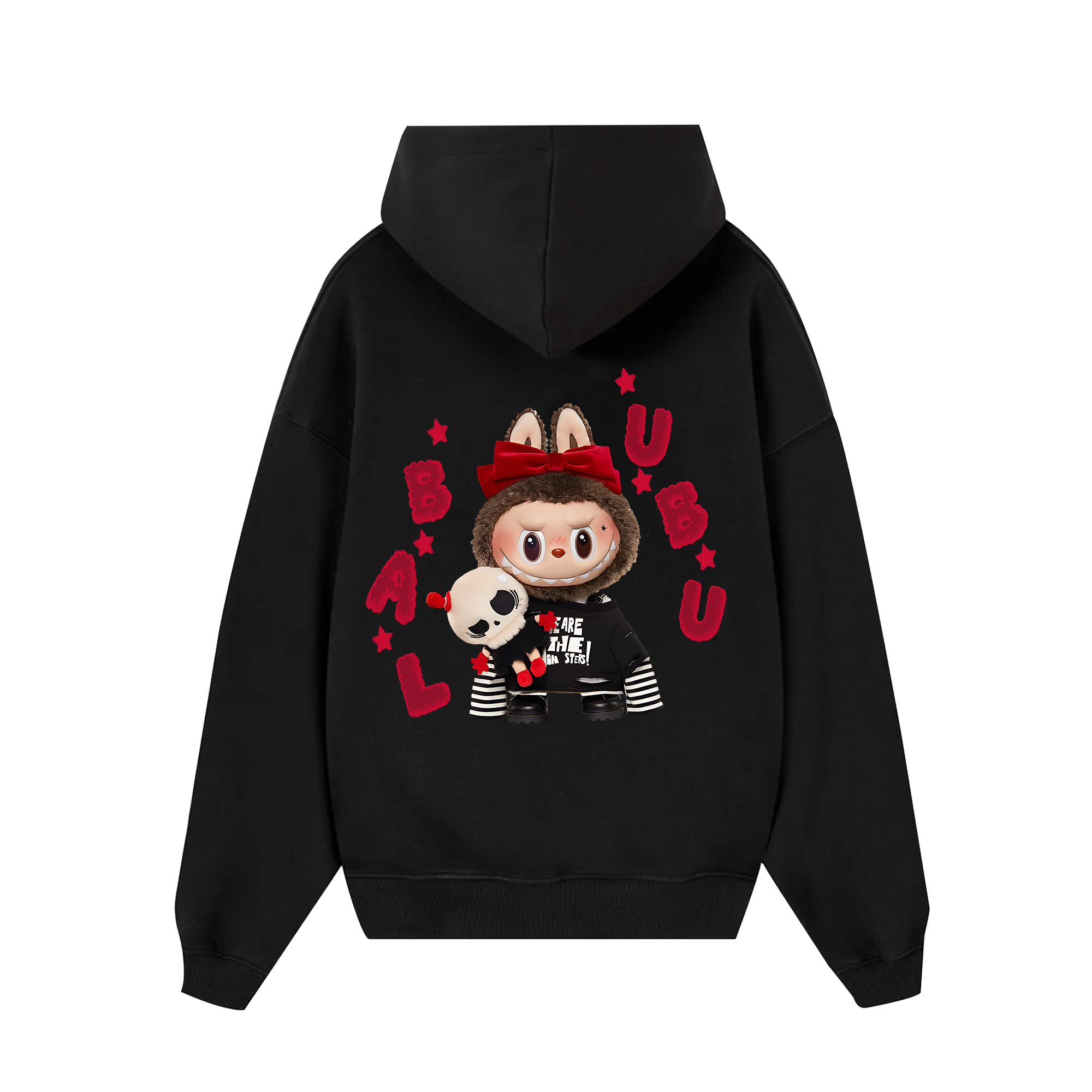 Labubu Cute Red Hoodie