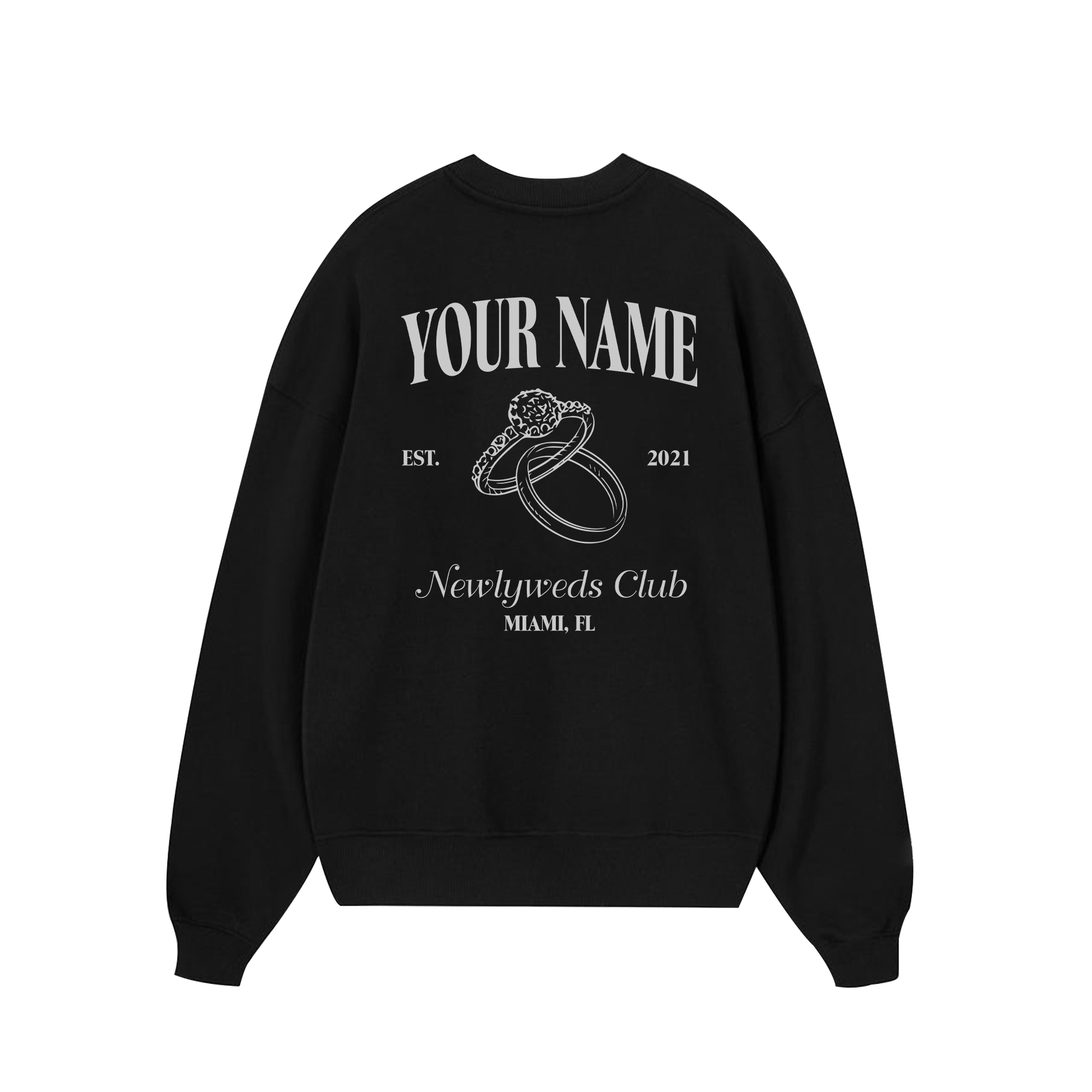 Custom Couple Newlyweds Club Sweater