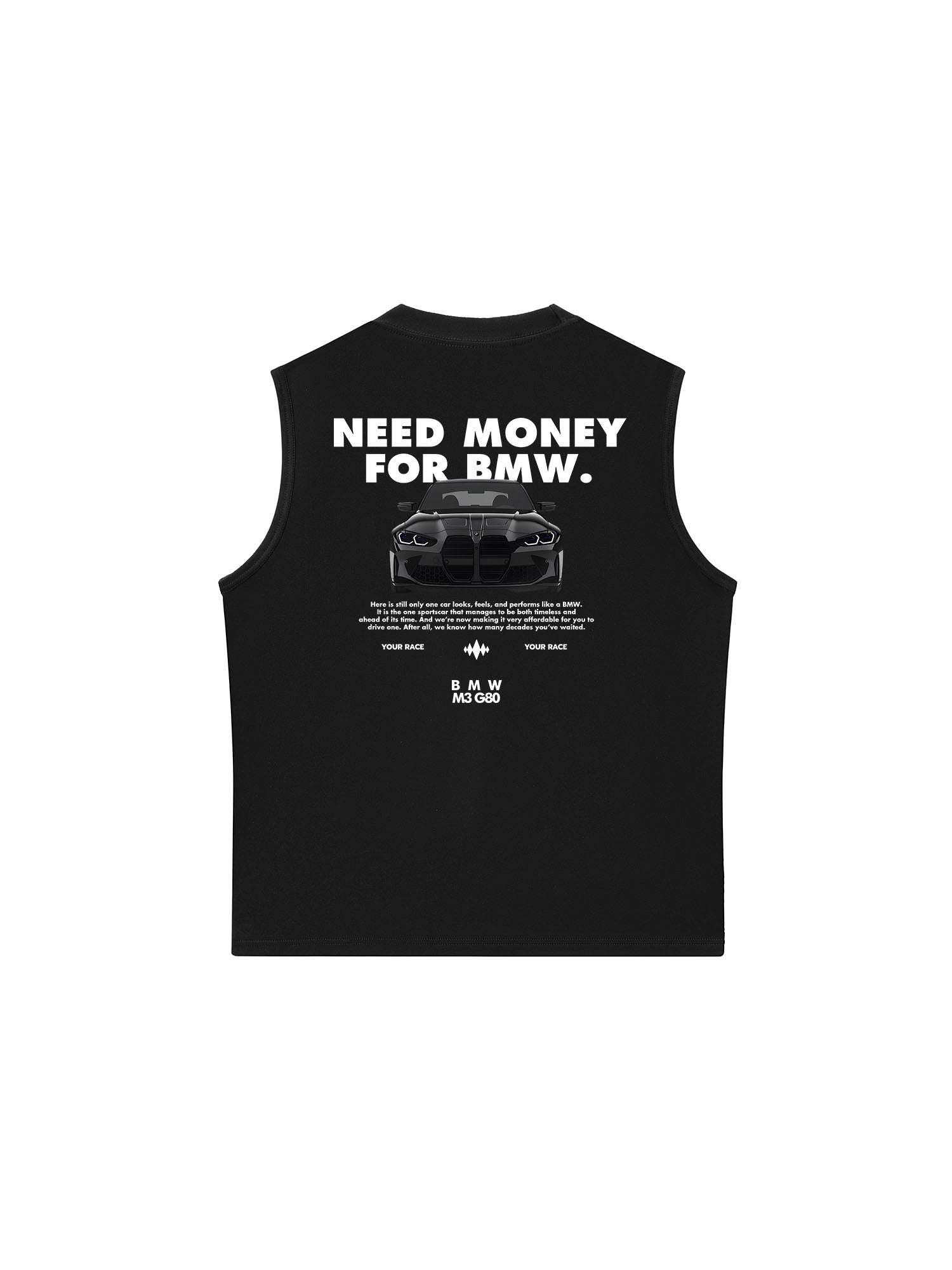 Áo Ba Lỗ Relaxed Fit BMW M3 G80 Black