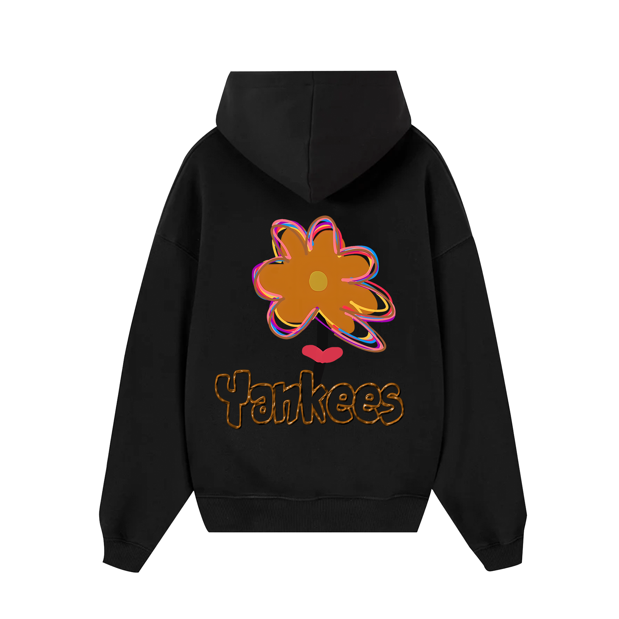 MLB Floral LA Yeankees  Groovy Flower Hoodie