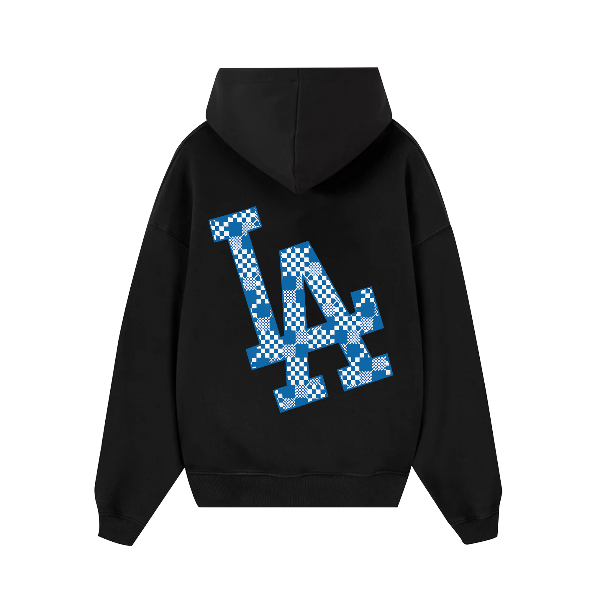 MLB Floral Blue Checkered Hoodie