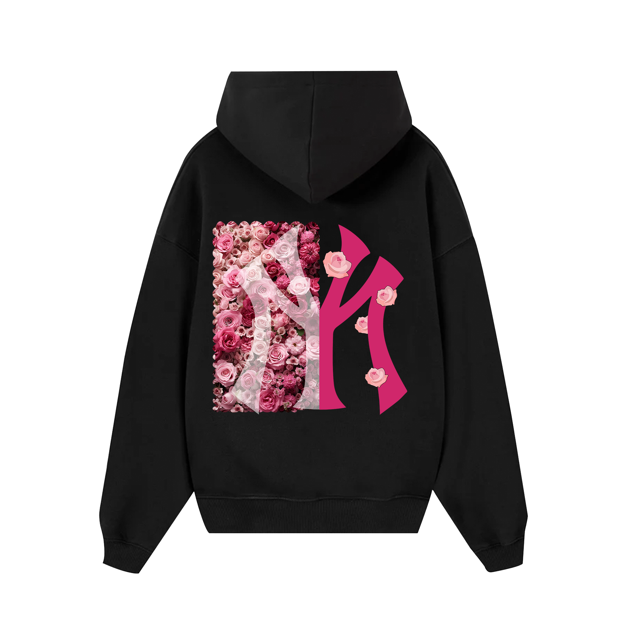 MLB Floral Pink Rose Hoodie