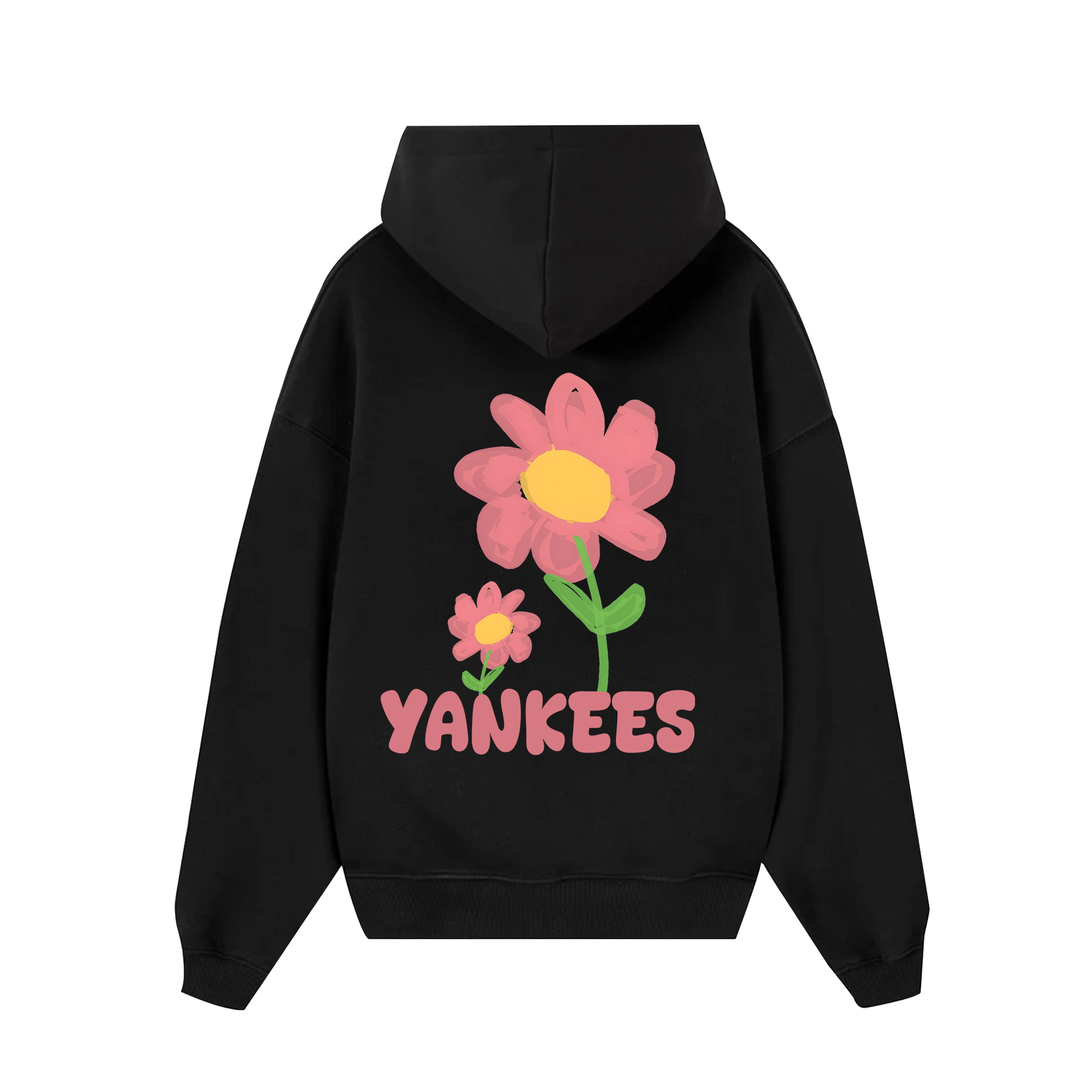 MLB Floral Yankees Pink Flower Hoodie