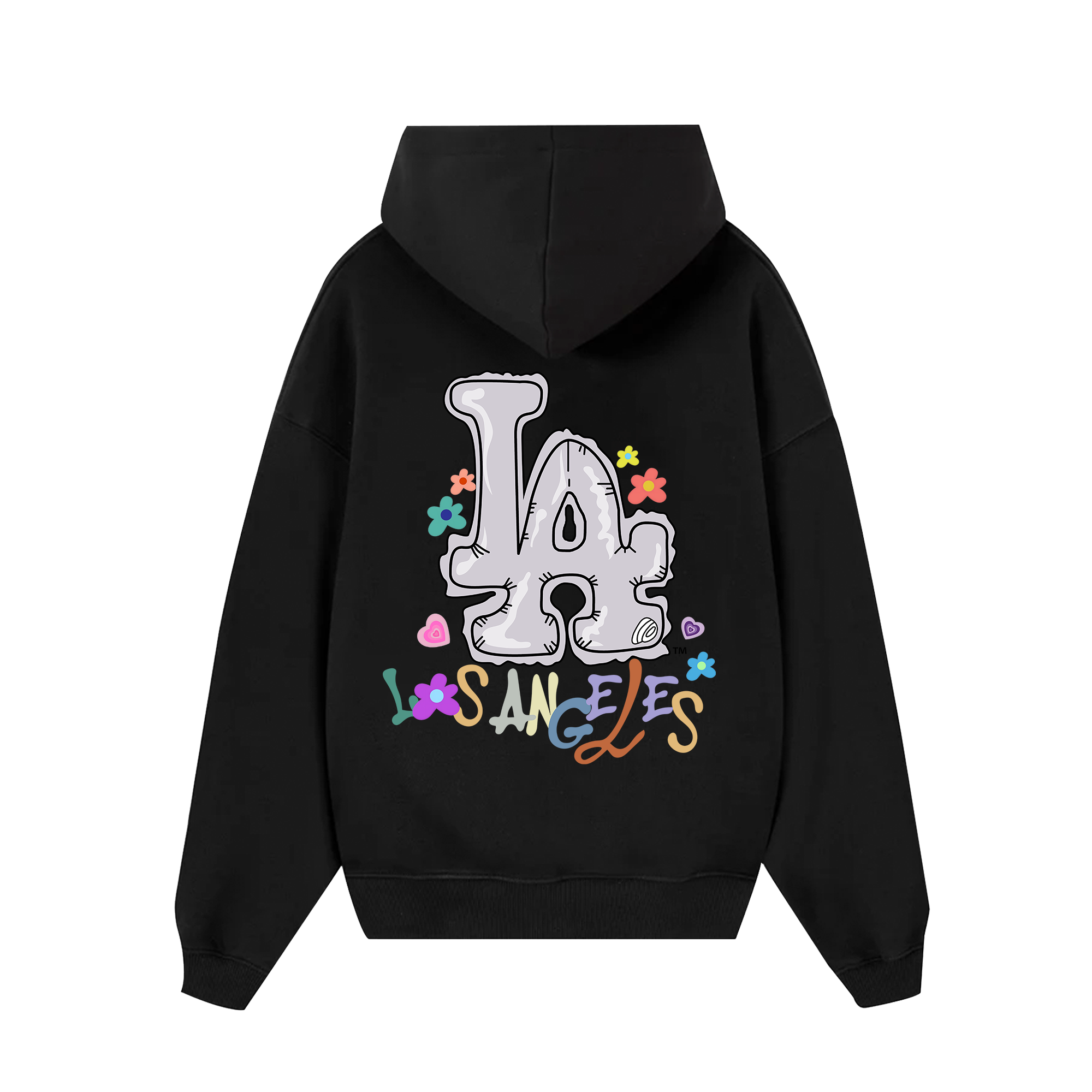 MLB Floral LA Groovy Flower Hoodie