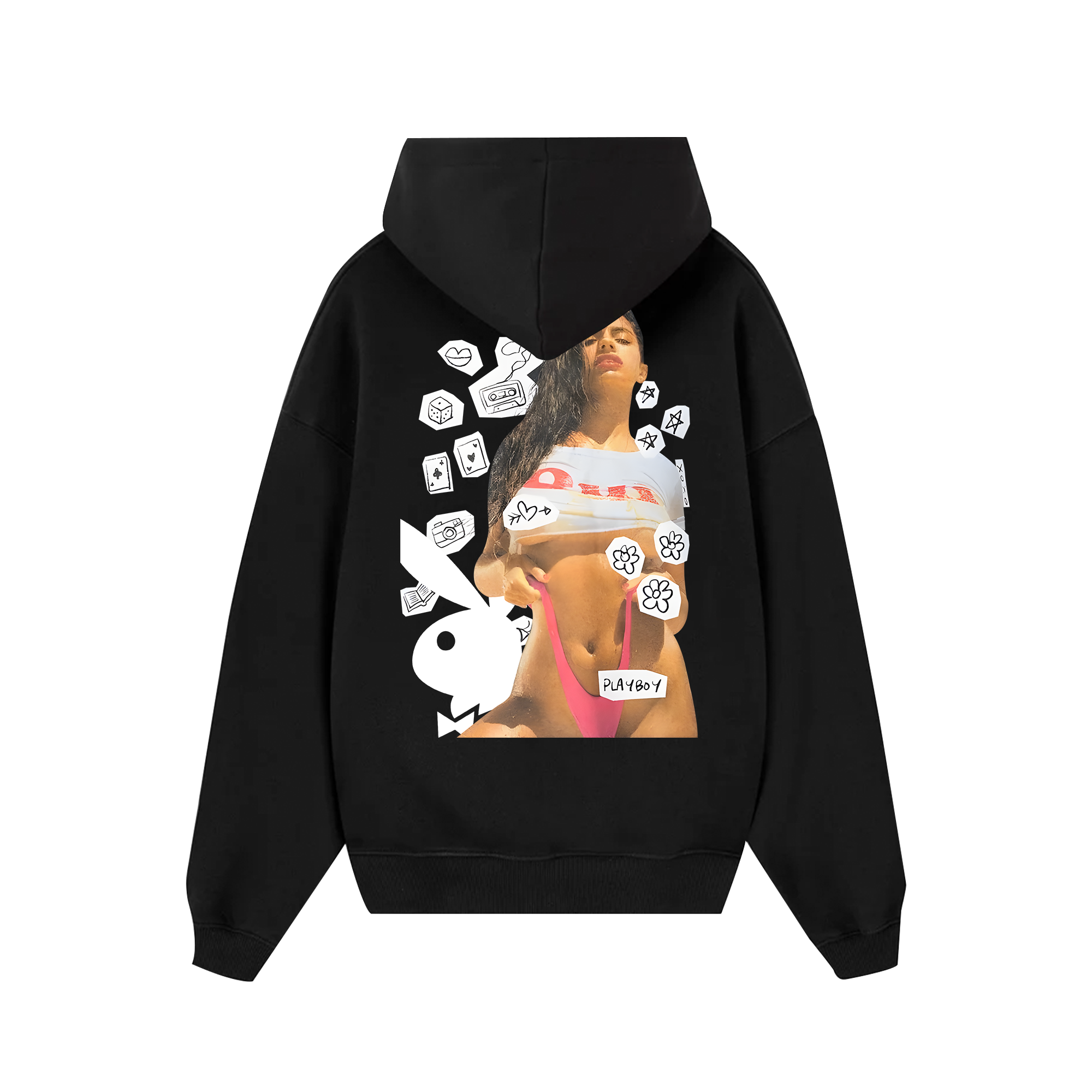 Play Boy Doodles Girl Hoodie