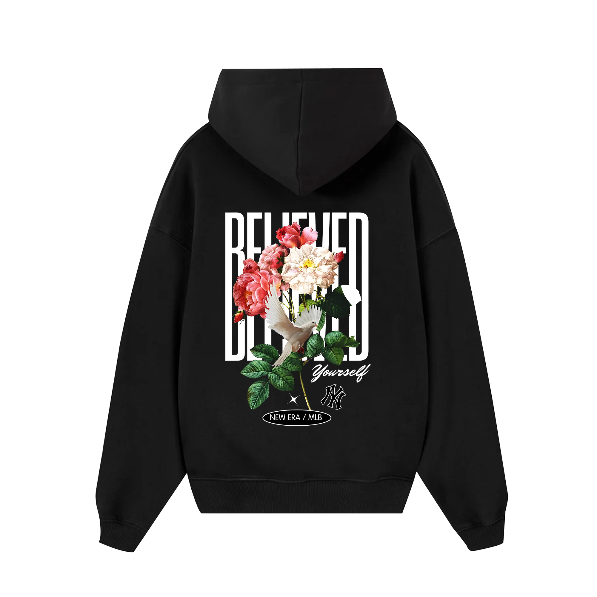 MLB Floral Bleived Yourself  Hoodie