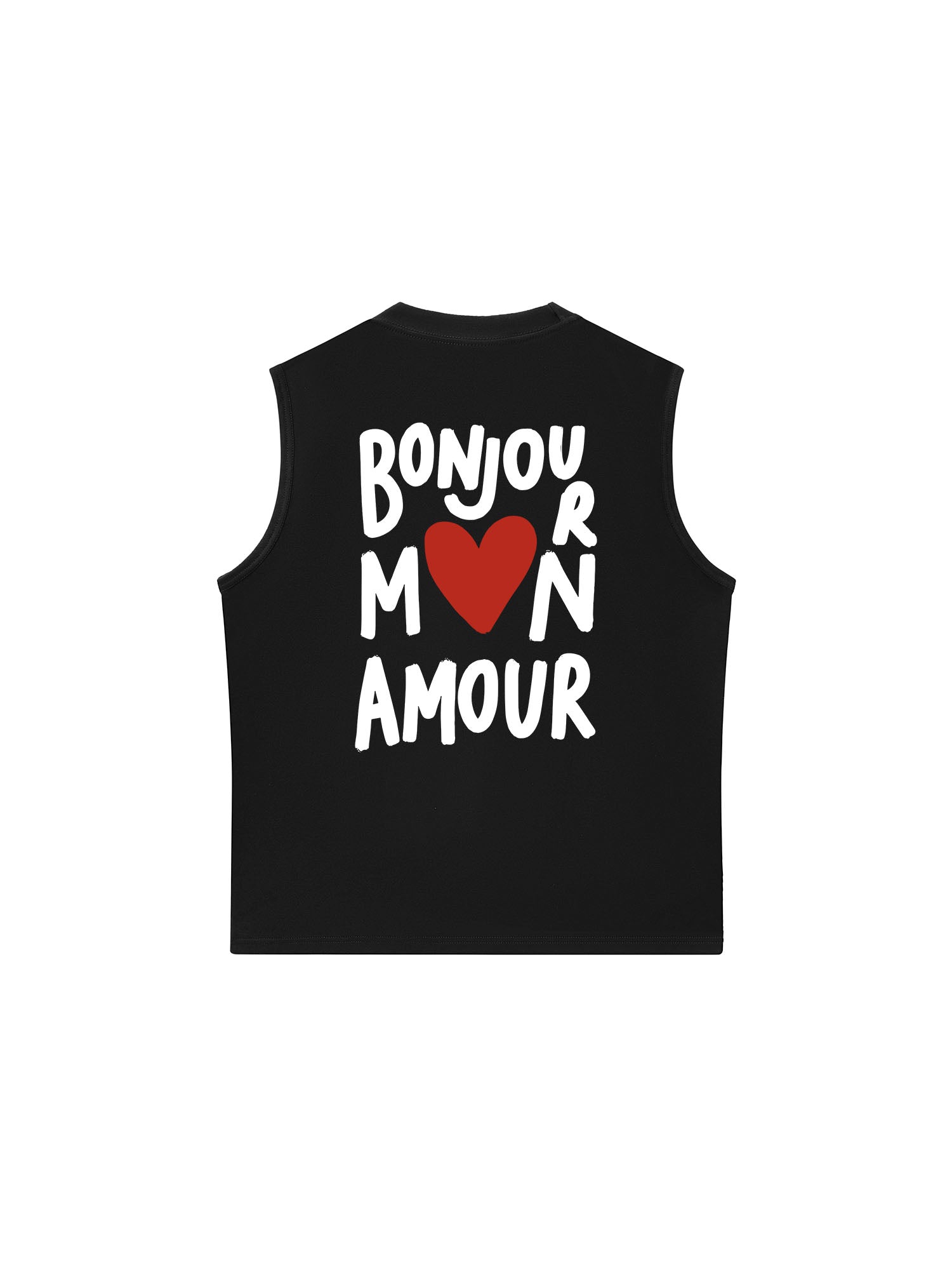 Áo Ba Lỗ Relaxed Fit Bonjour Mon Amour
