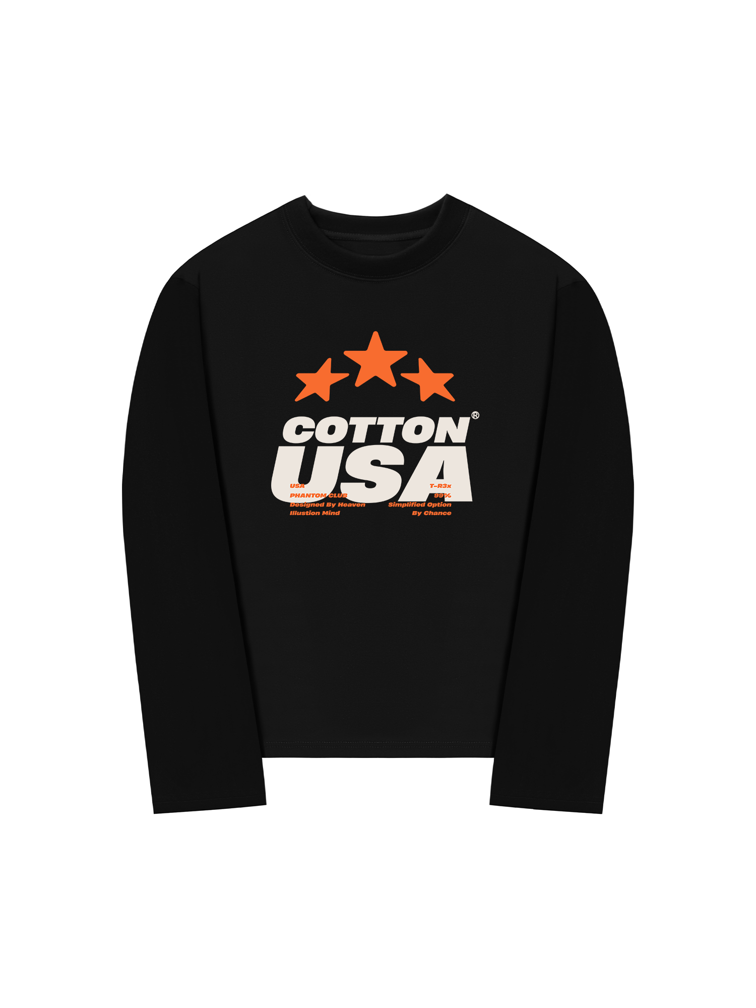 Áo Thun Dài Tay USA Fliction Star