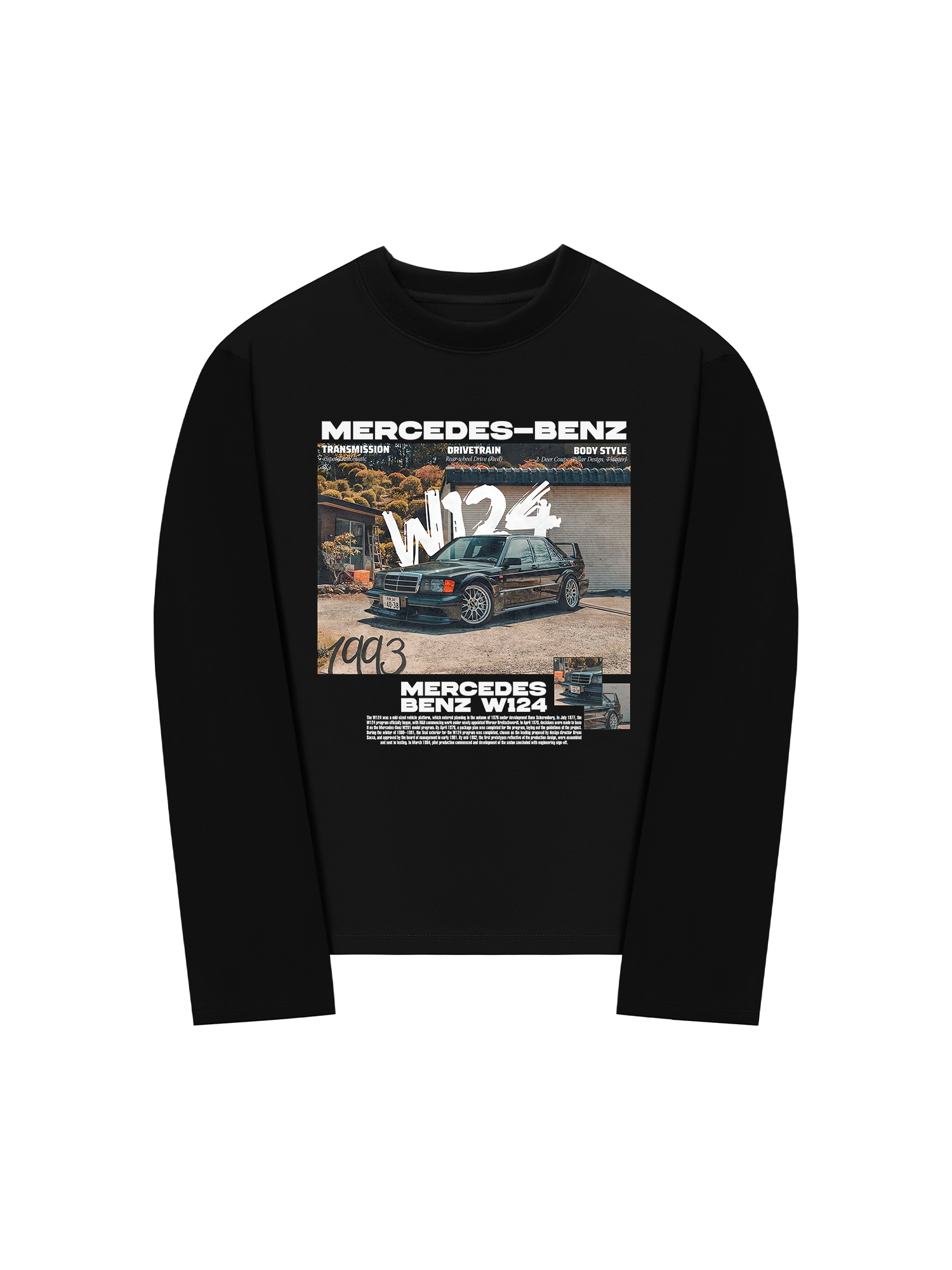 Áo Thun Dài Tay Mercedes W124 1993
