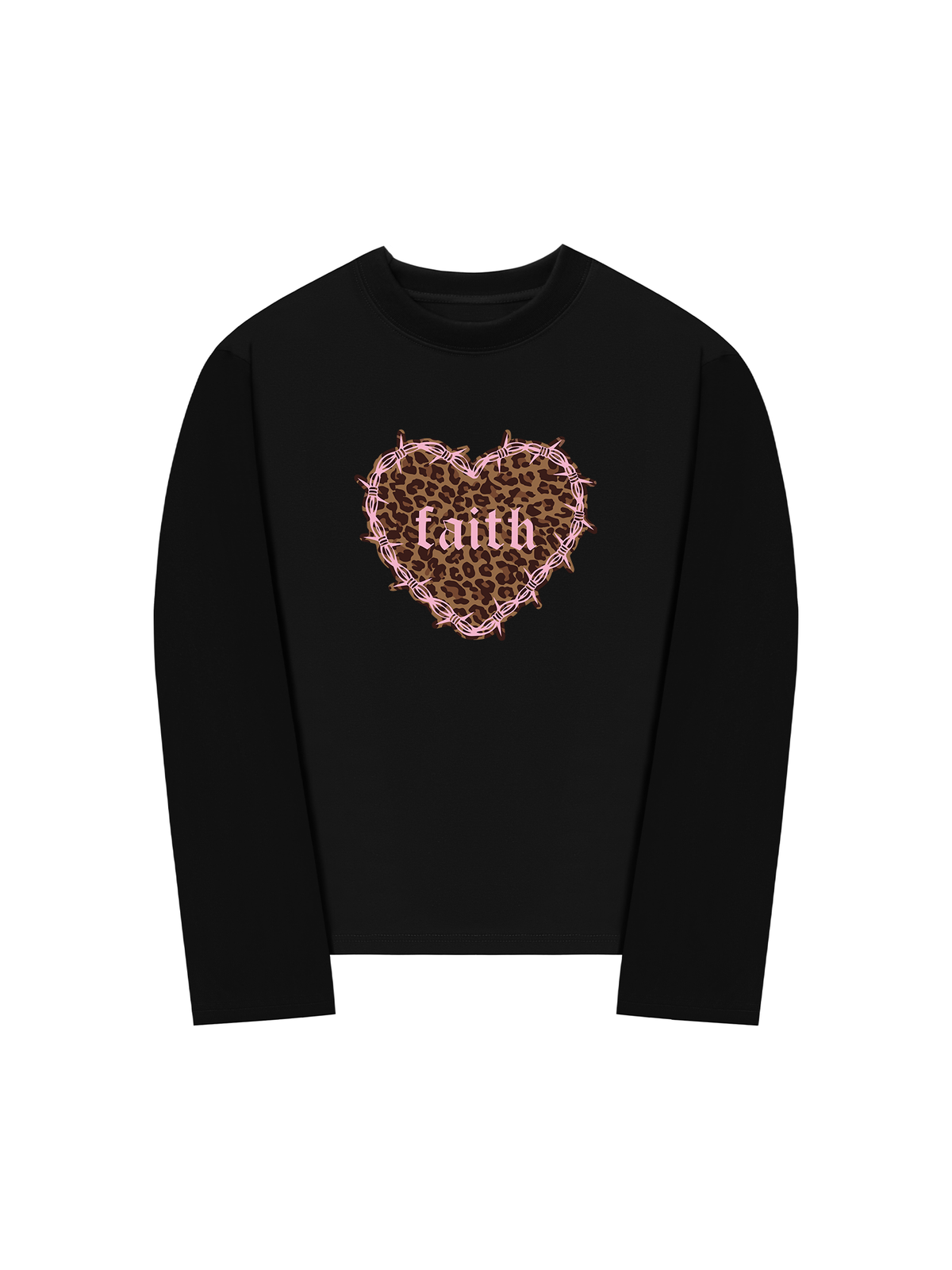 Áo Thun Dài Tay Urban Leopard Faith Heart