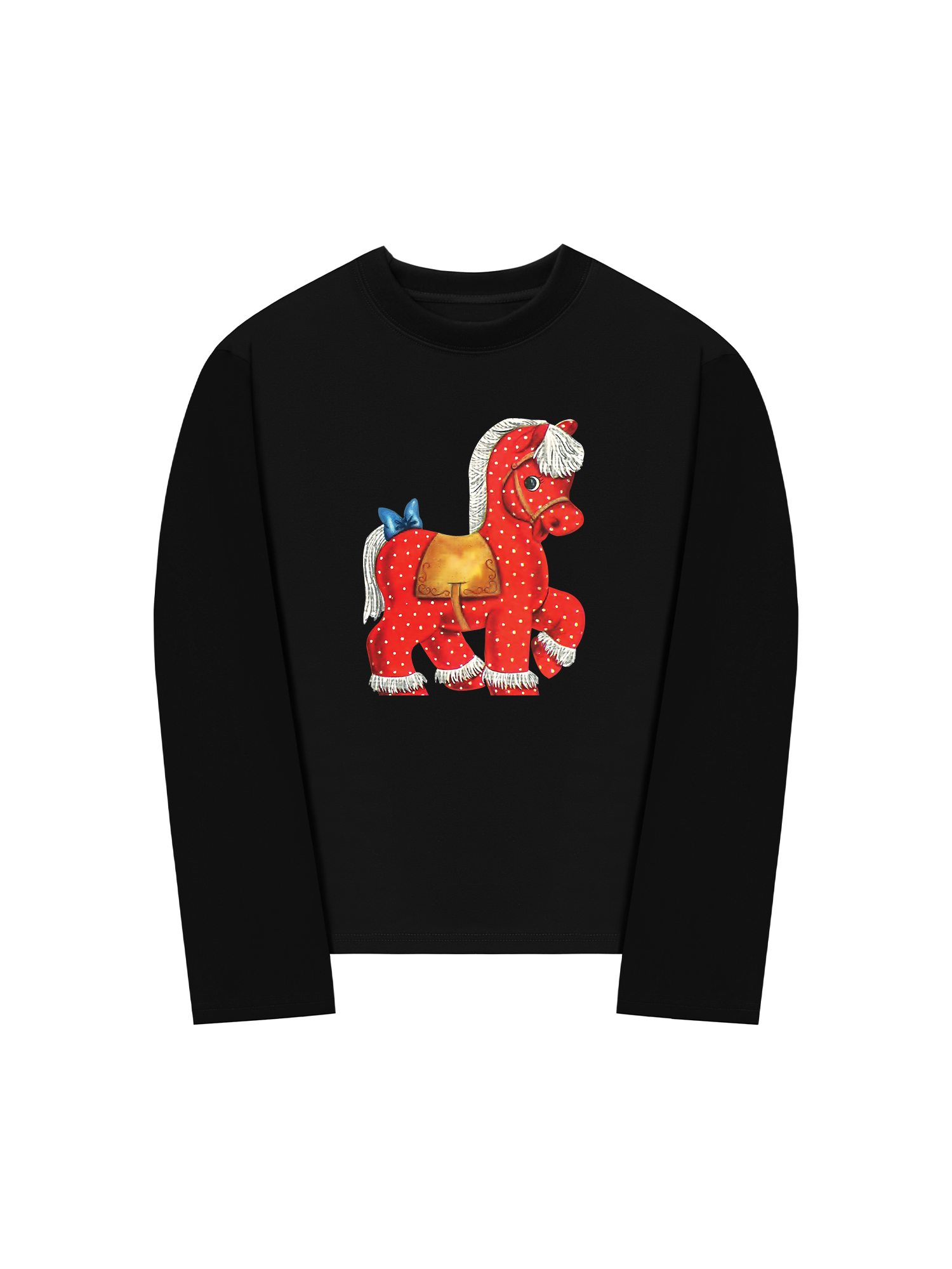 Áo Thun Dài Tay Red Dots Horse