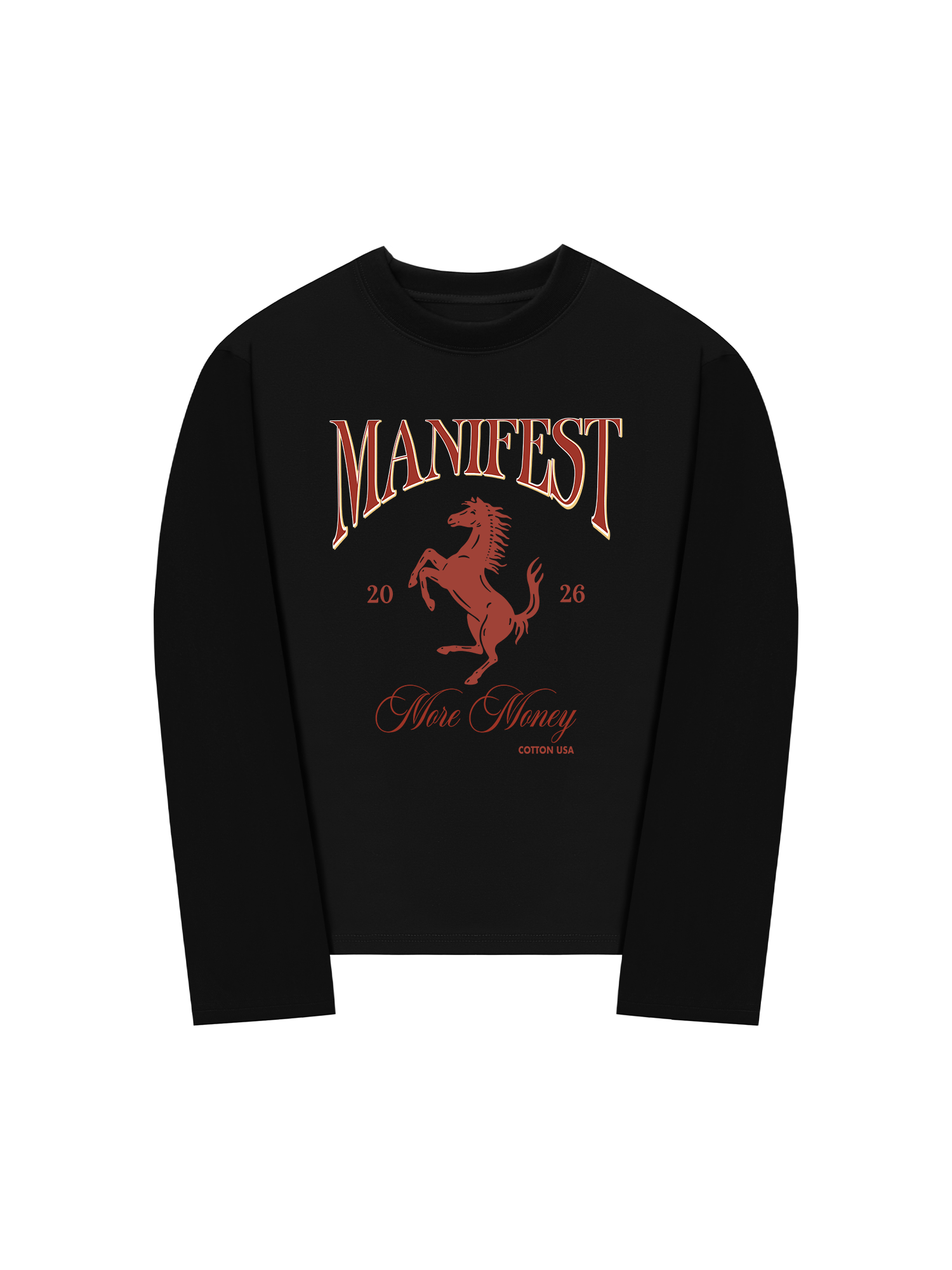 Áo Thun Dài Tay Manifest 2026 More Money