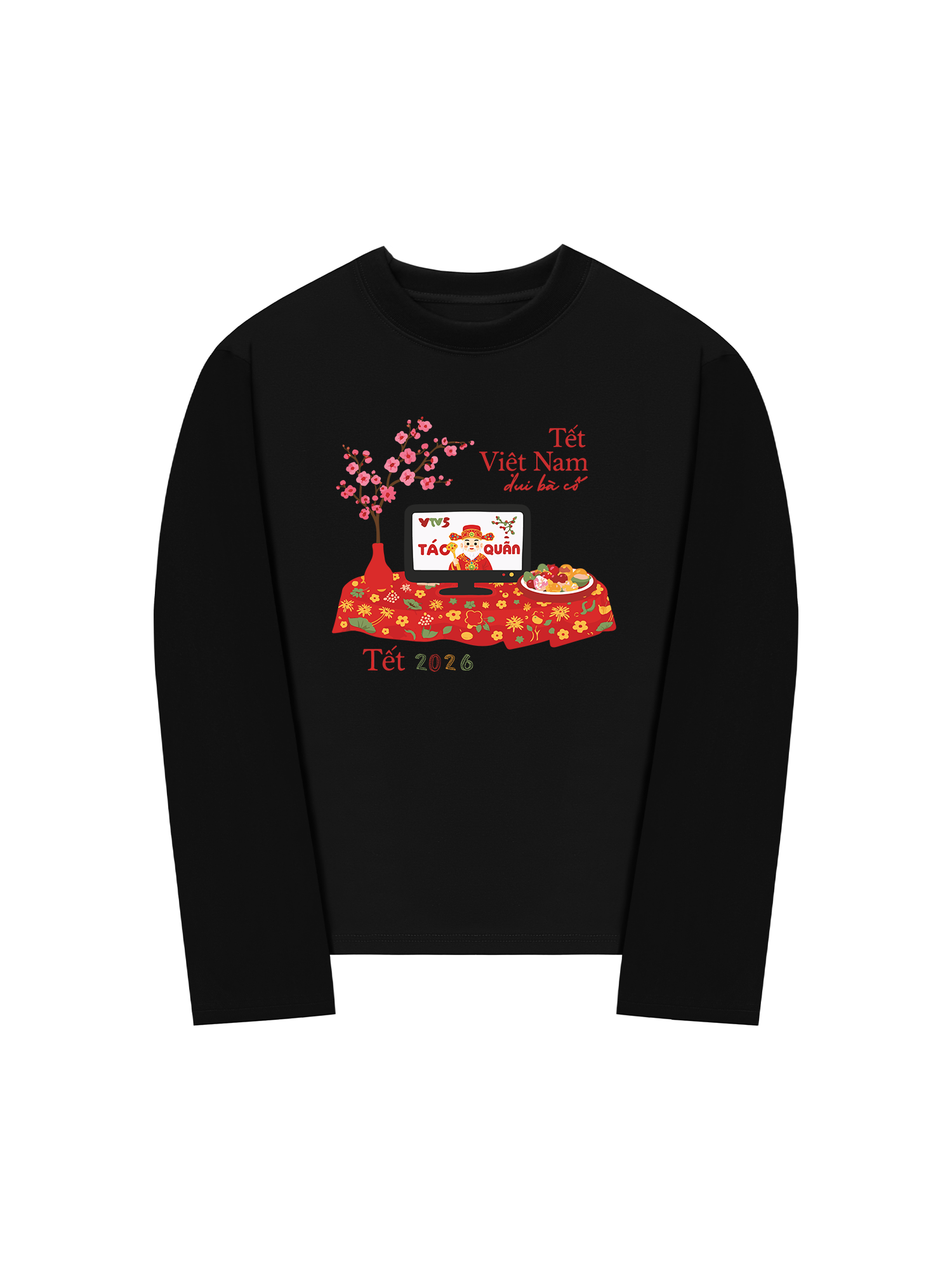 Áo Thun Dài Tay Tết Việt Nam - Xem Táo Quân