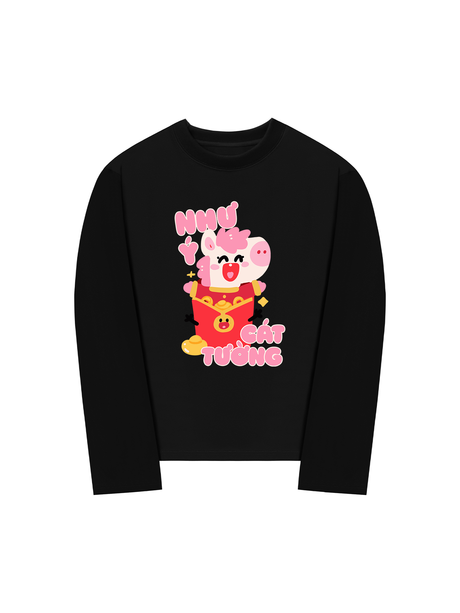 Áo Thun Dài Tay Như Ý Cát Tường