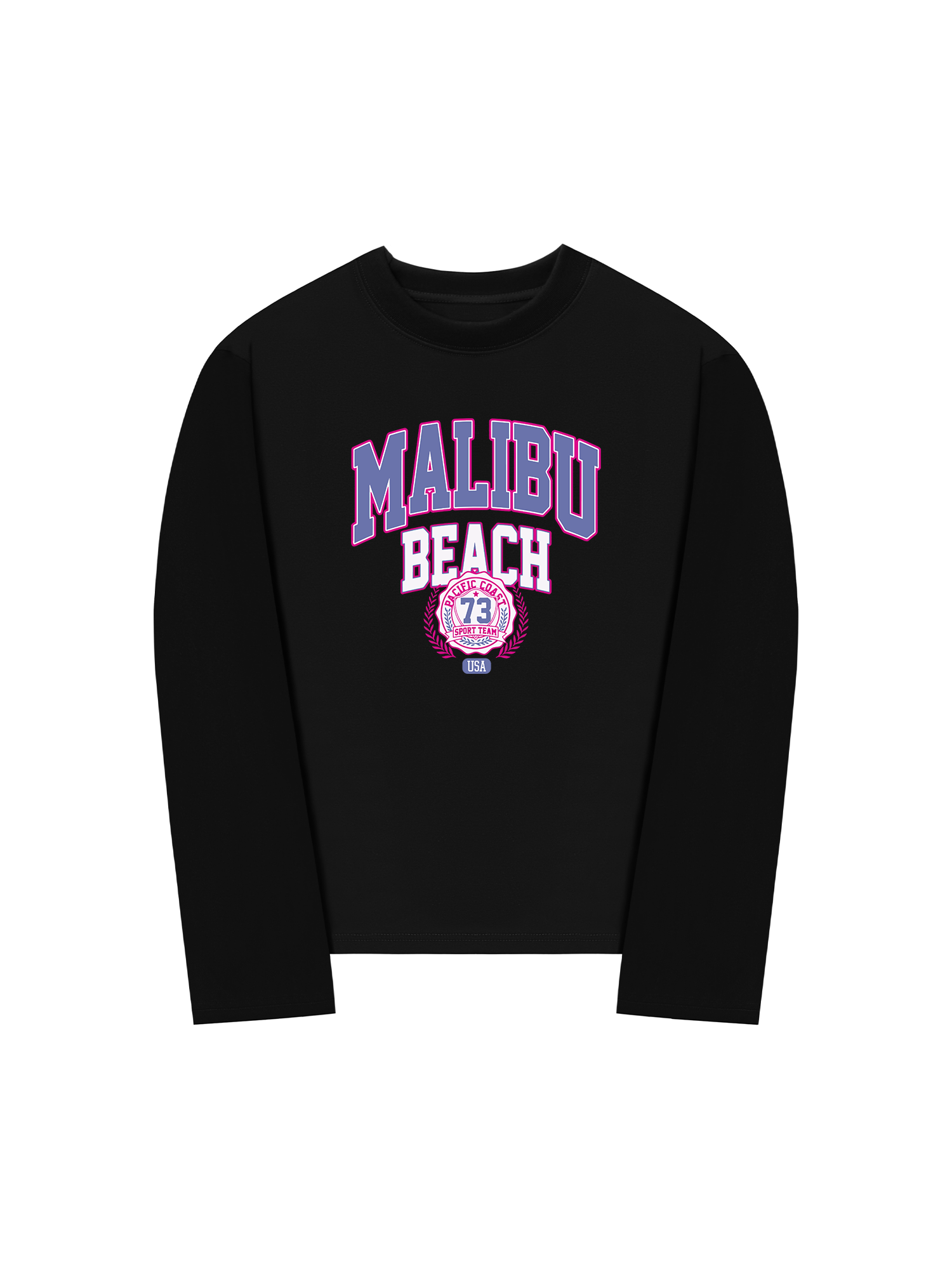 Áo Thun Dài Tay USA Malibu Beach Retro