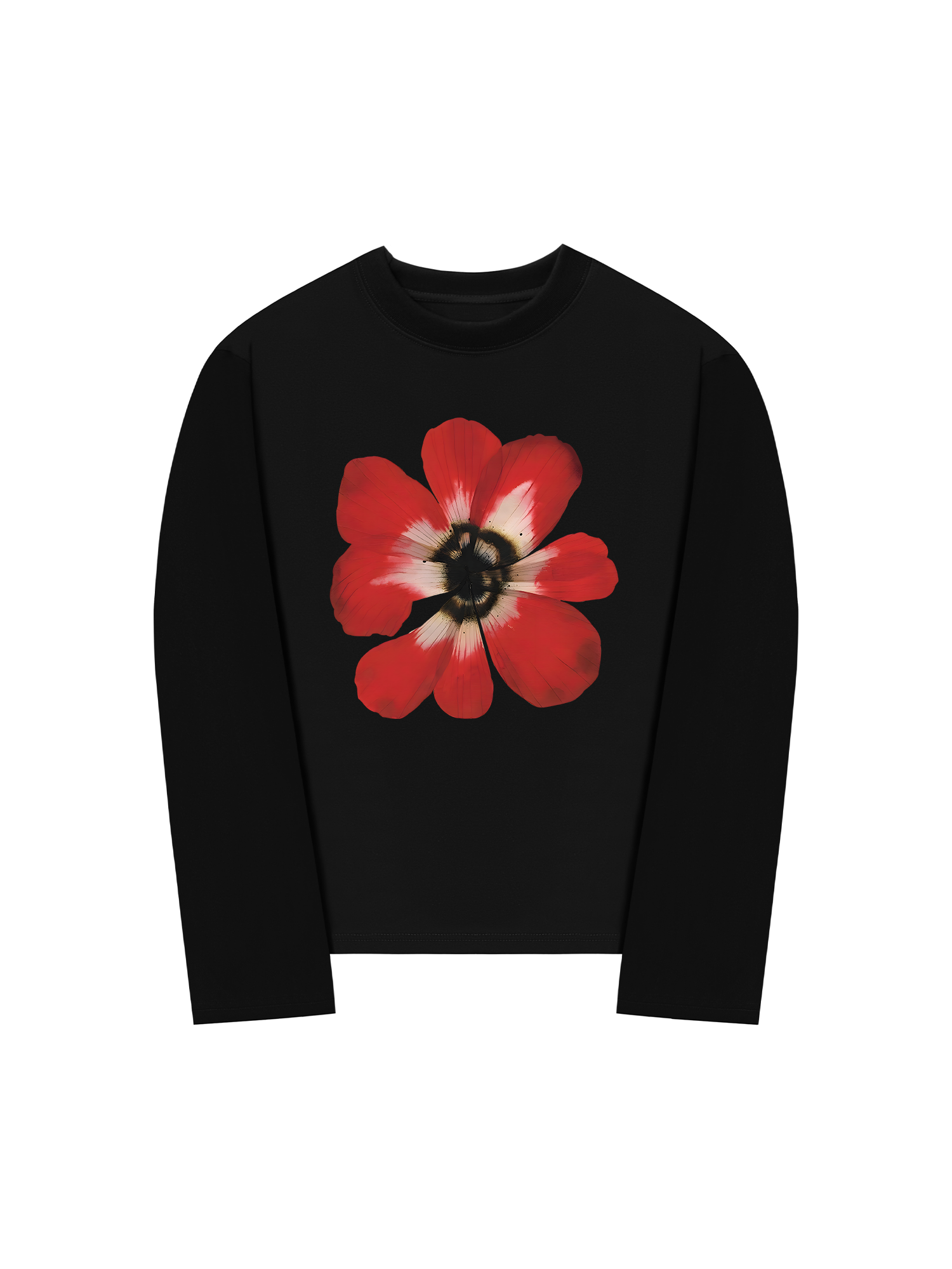 Áo Thun Dài Tay Floral Red Flower