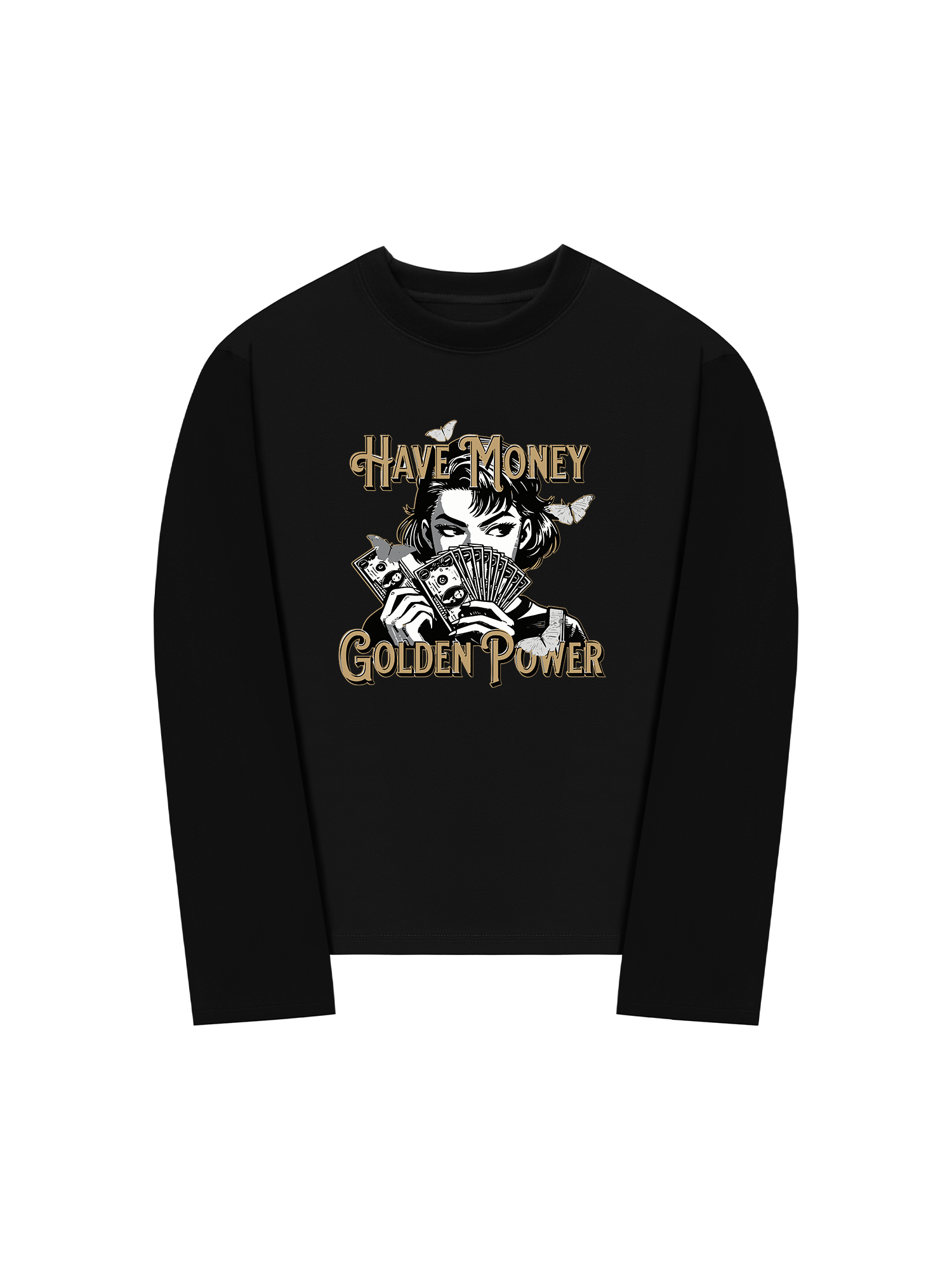 Áo Thun Dài Tay Money Golden Power